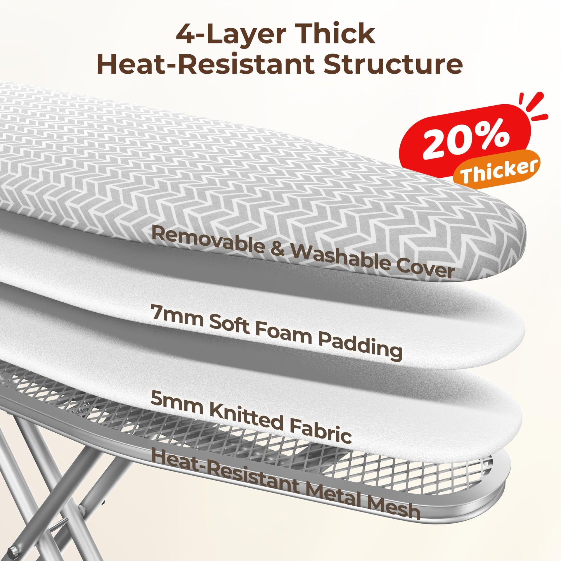 Ironing Board 43"x14" with Iron Rest