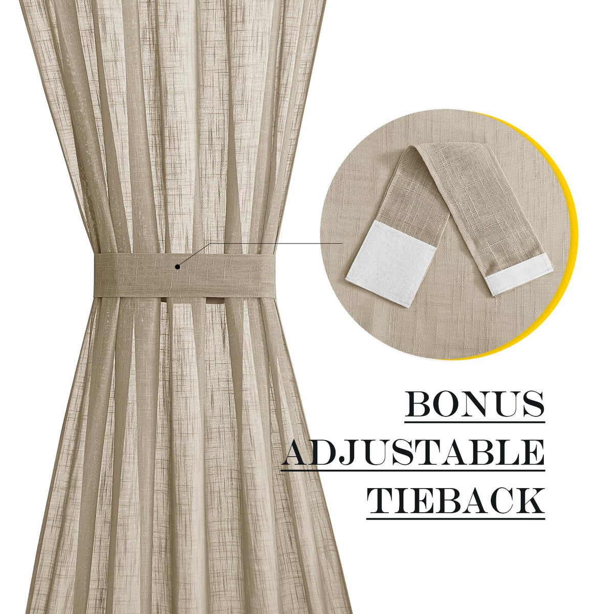 Sheer Back Door Curtain