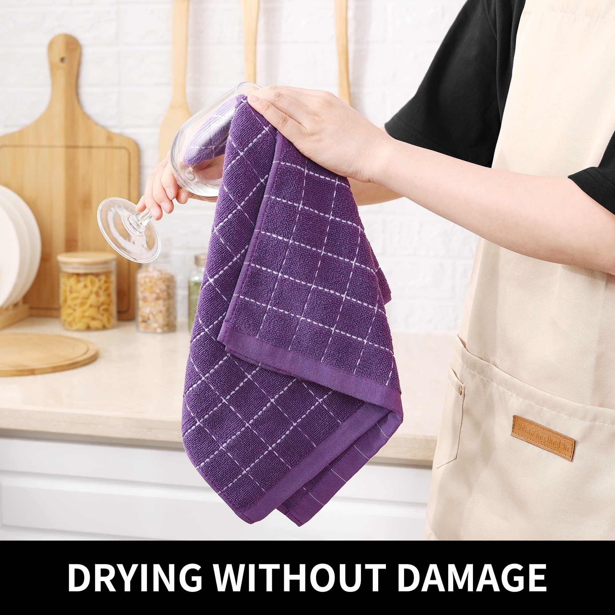 100% Cotton Terry Kitchen Towels (6 Count)