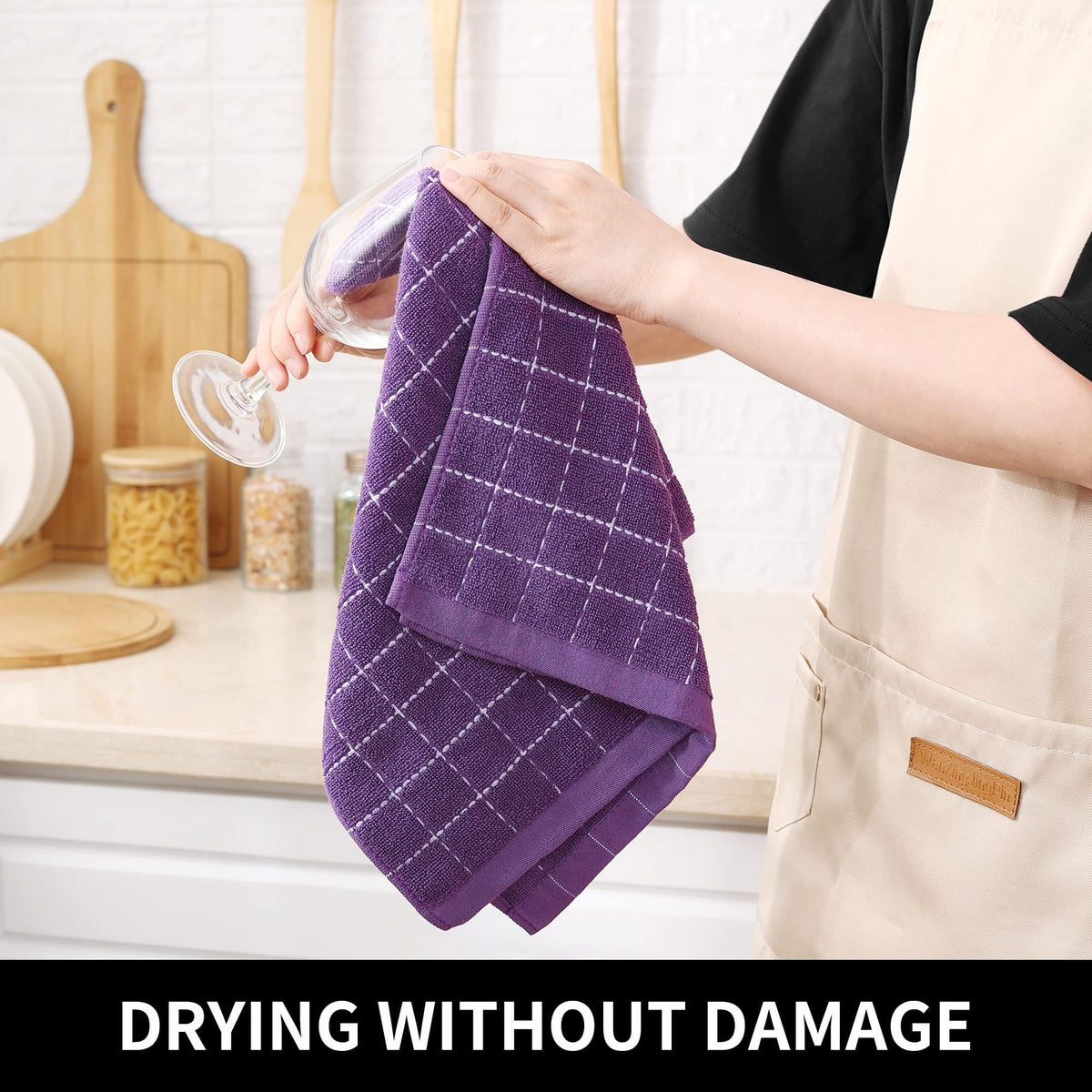 100% Cotton Terry Kitchen Towels (8 Count)