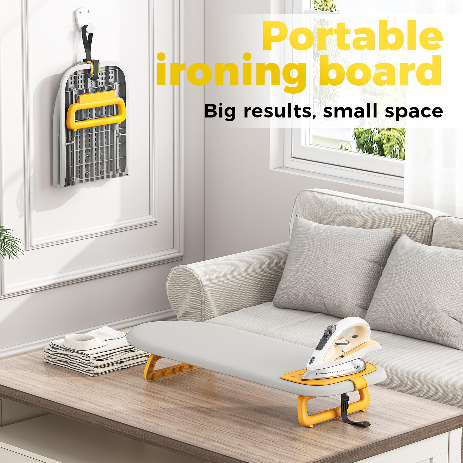 Small Ironing Board with Iron Mat
