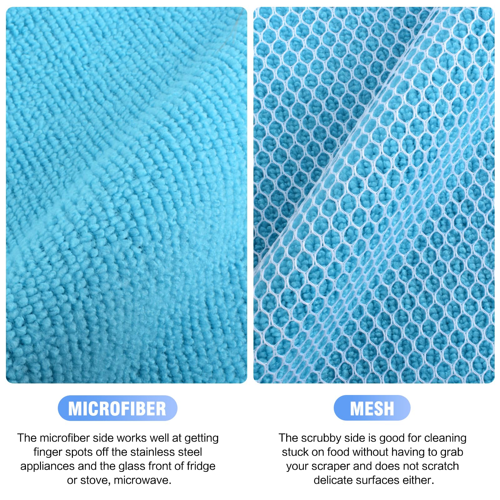 Dish Cloths for Washing Dishes with Scrub Side (9 Count)