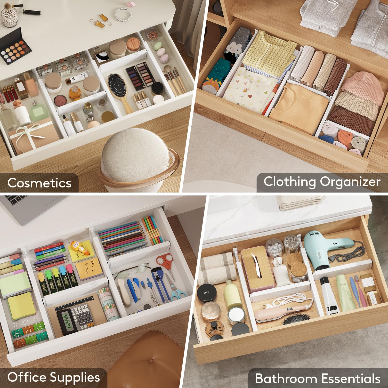 2.36" Upgrade Kitchen Drawer Dividers (12 Count)