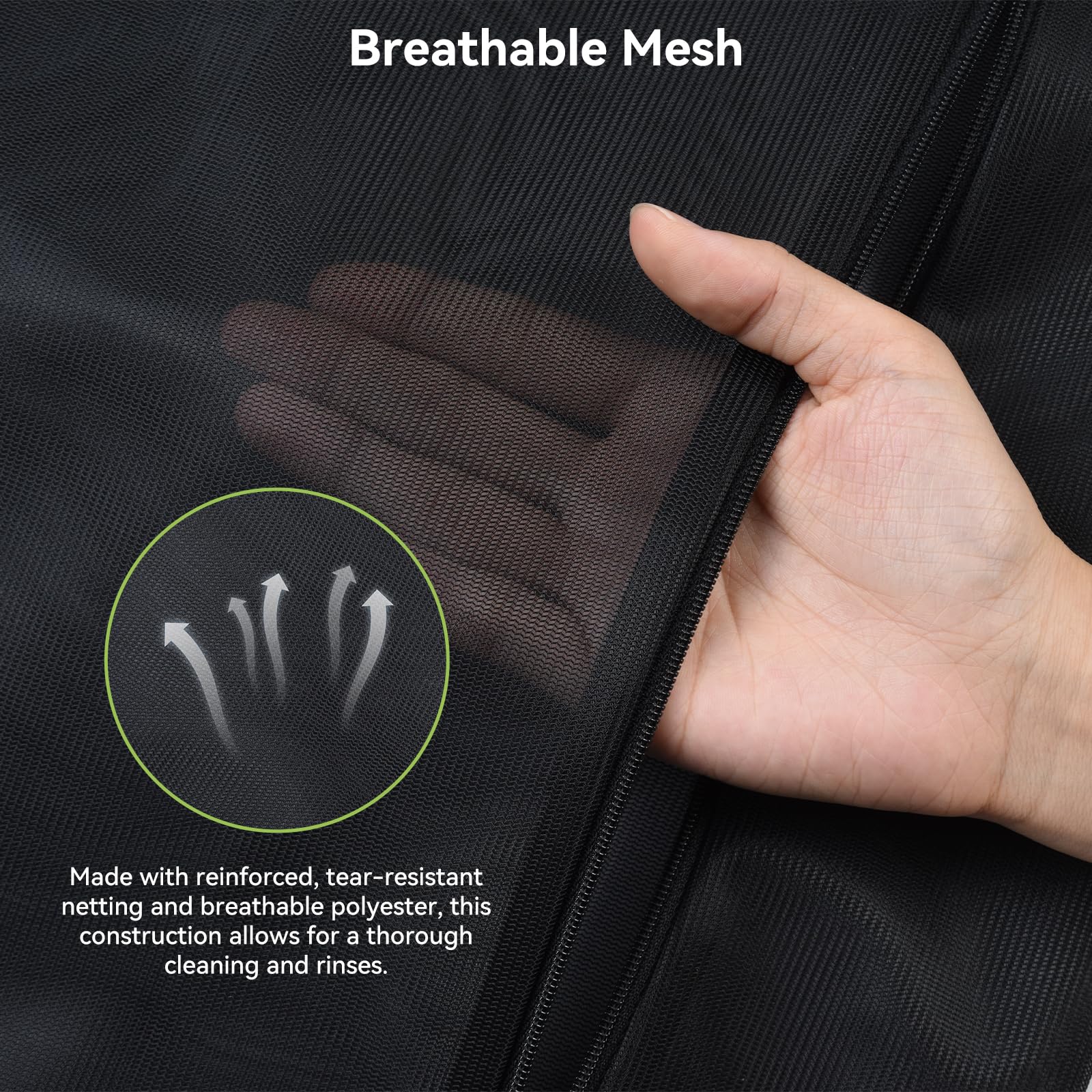 2 Pack Durable Mesh Laundry Bags for Delicates 12x16 Inches (2 Count)