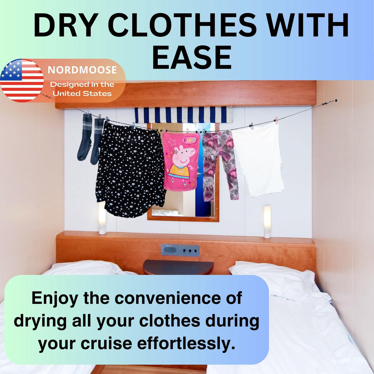 Magnetic Clothesline for Cruise Ship