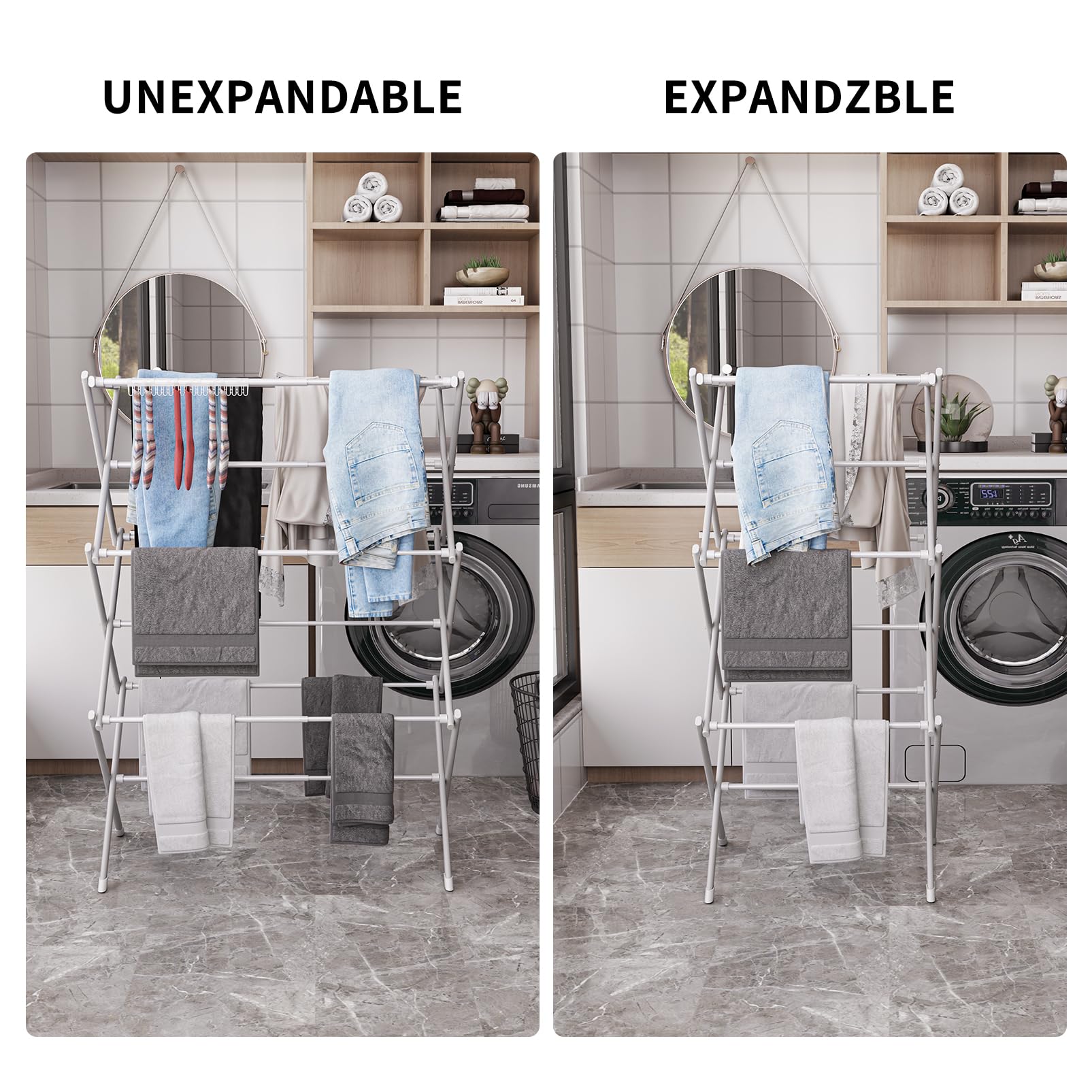 3 Tier Clothes Drying Rack
