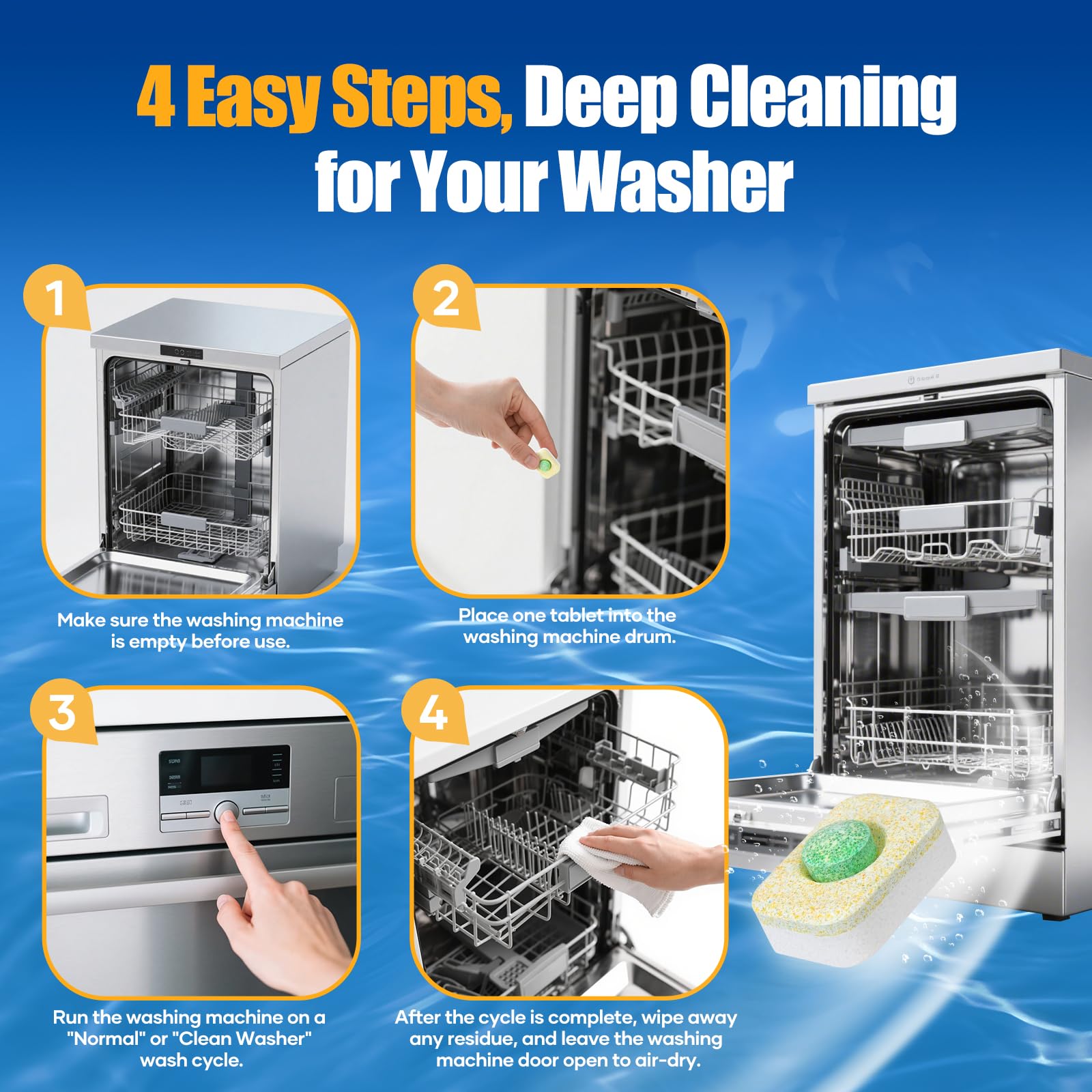 Dishwasher Cleaner Tablets (32 Count)