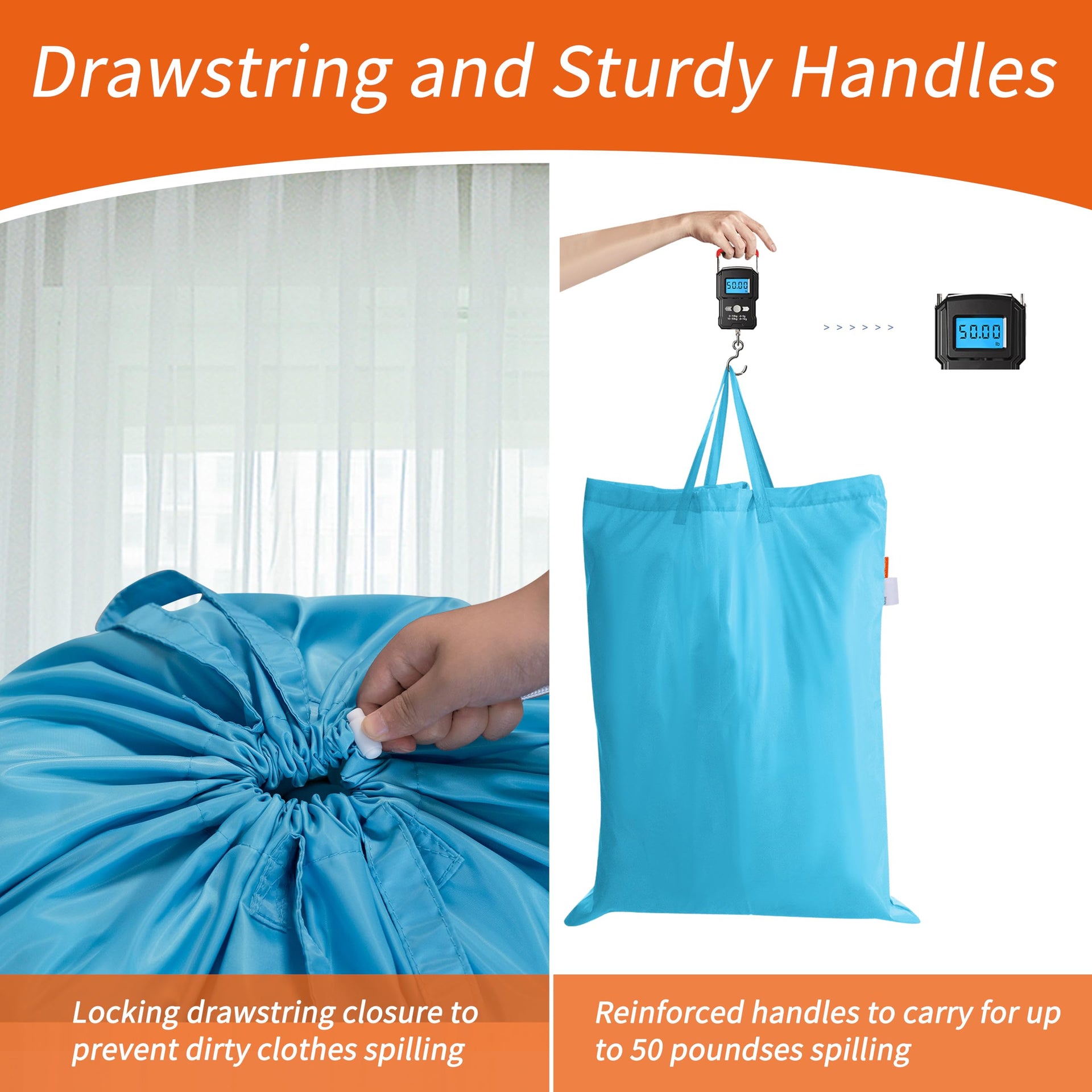 Extra Heavy Duty Laundry Bag with Handles
