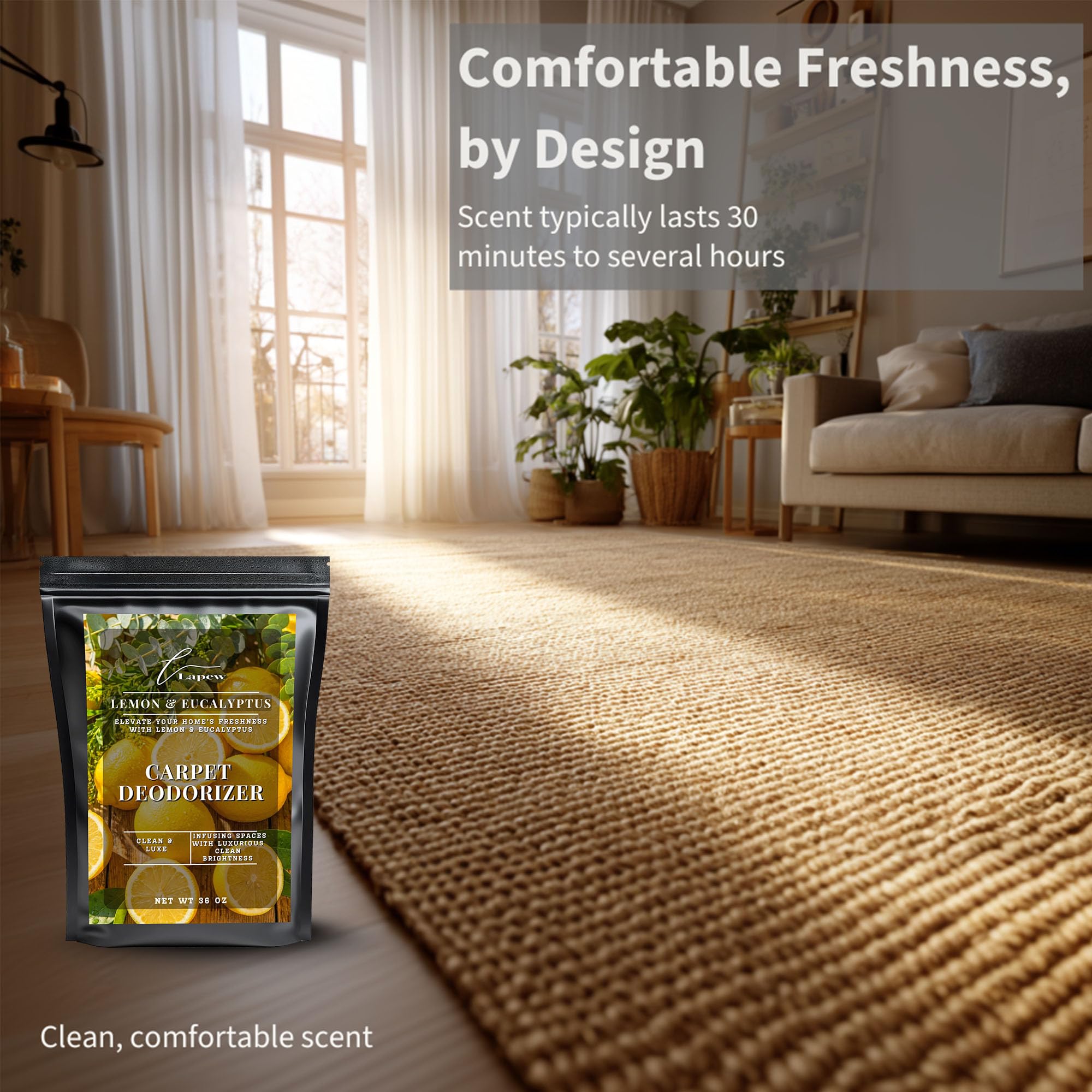 Lemon & Eucalyptus Carpet Deodorizer Powder (36 Ounce)