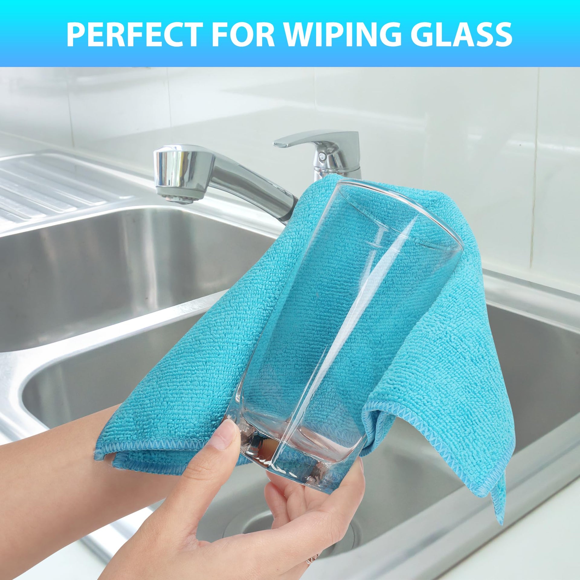 15pcs Microfiber Cleaning Cloth Lint Free (15 Count)