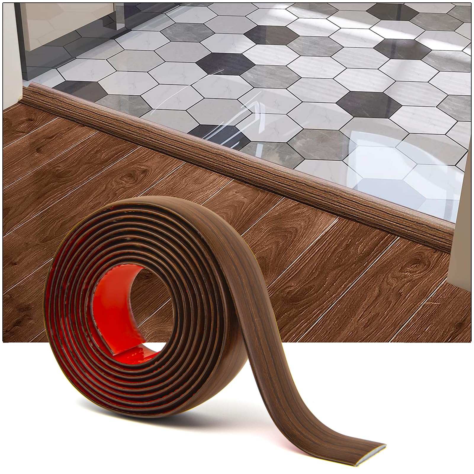 4 ft Vinyl Floor Transition Strip (4 Foot)