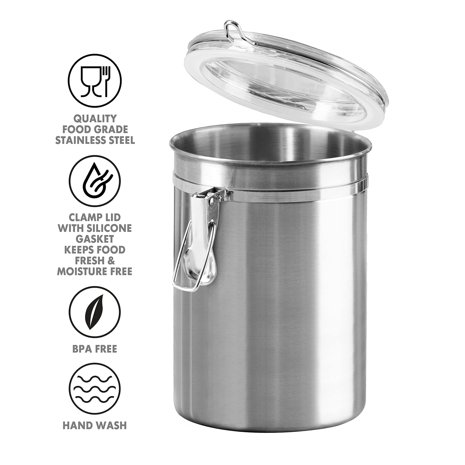 Stainless Steel Kitchen Canister 47oz
