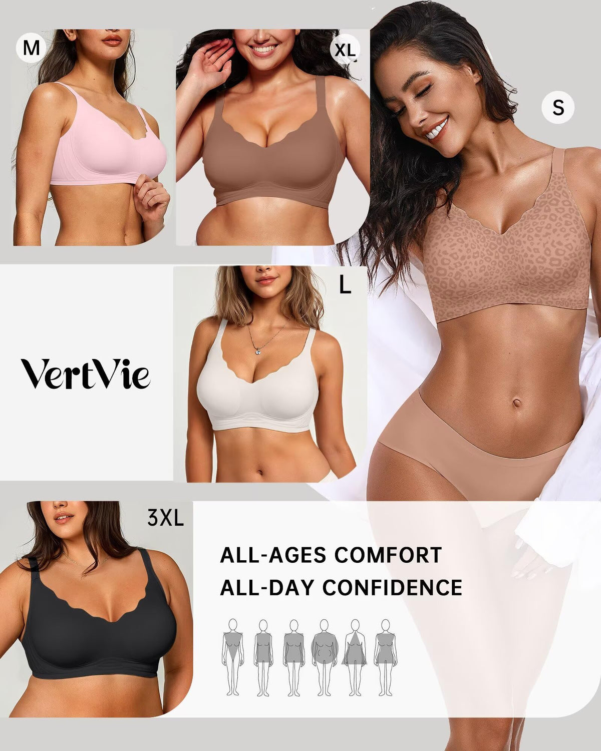 Seamless Jelly Bra No Underwire Supportive Bralette