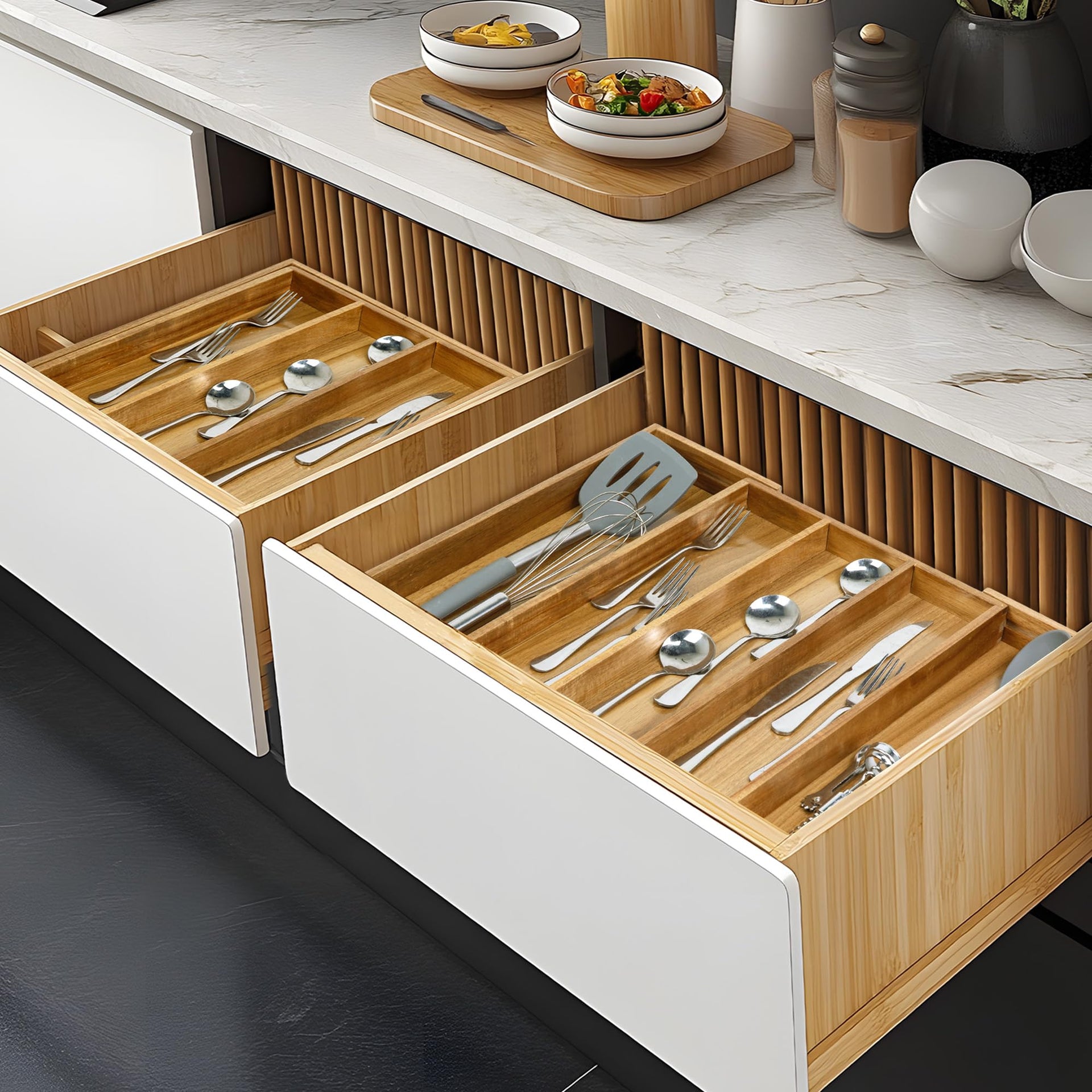 Bamboo Drawer Organizer
