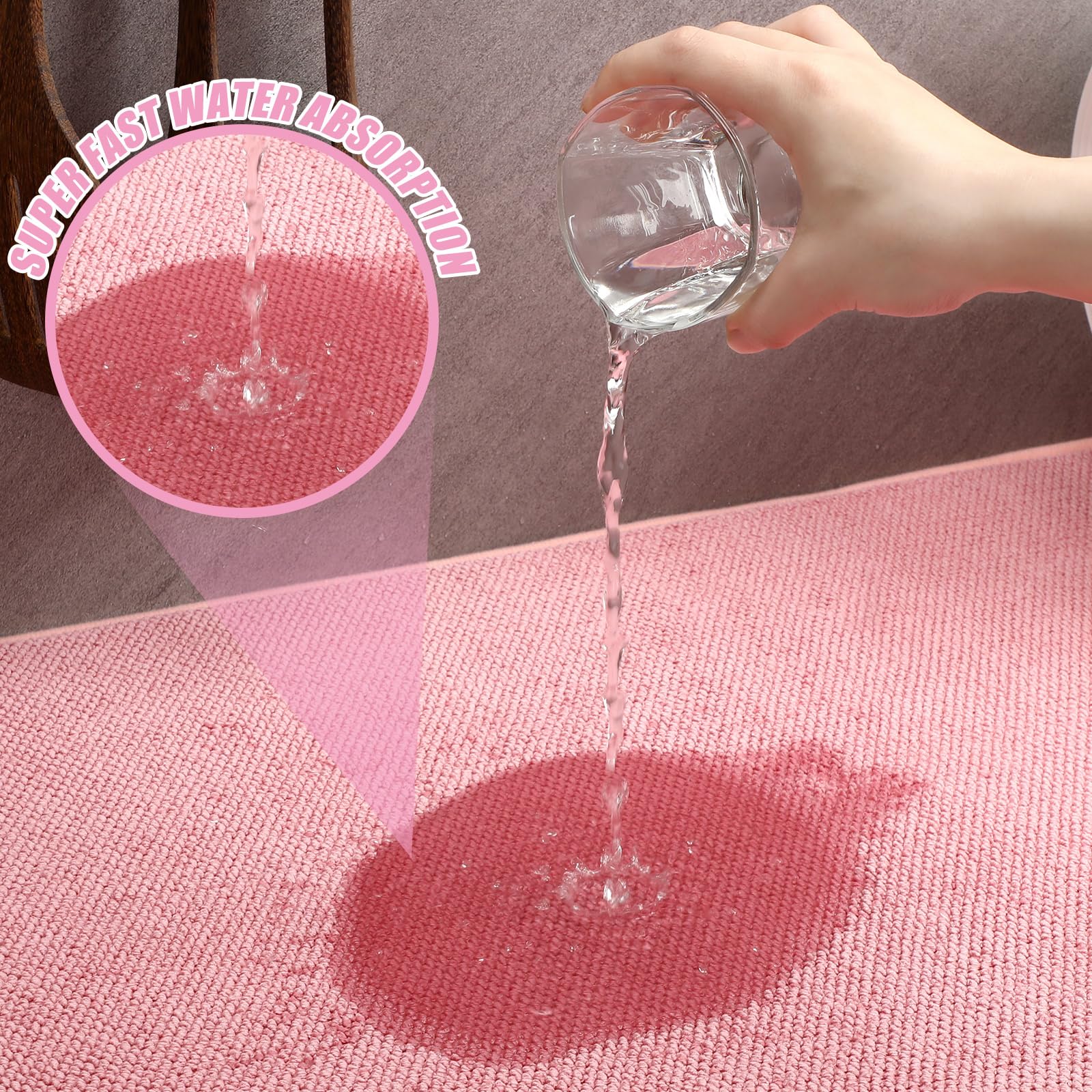 2 Pack Extra Large Dish Drying Mat Microfiber Absorbent Dish Drying Pad Large Size Dishes Drainer Mats for Countertop