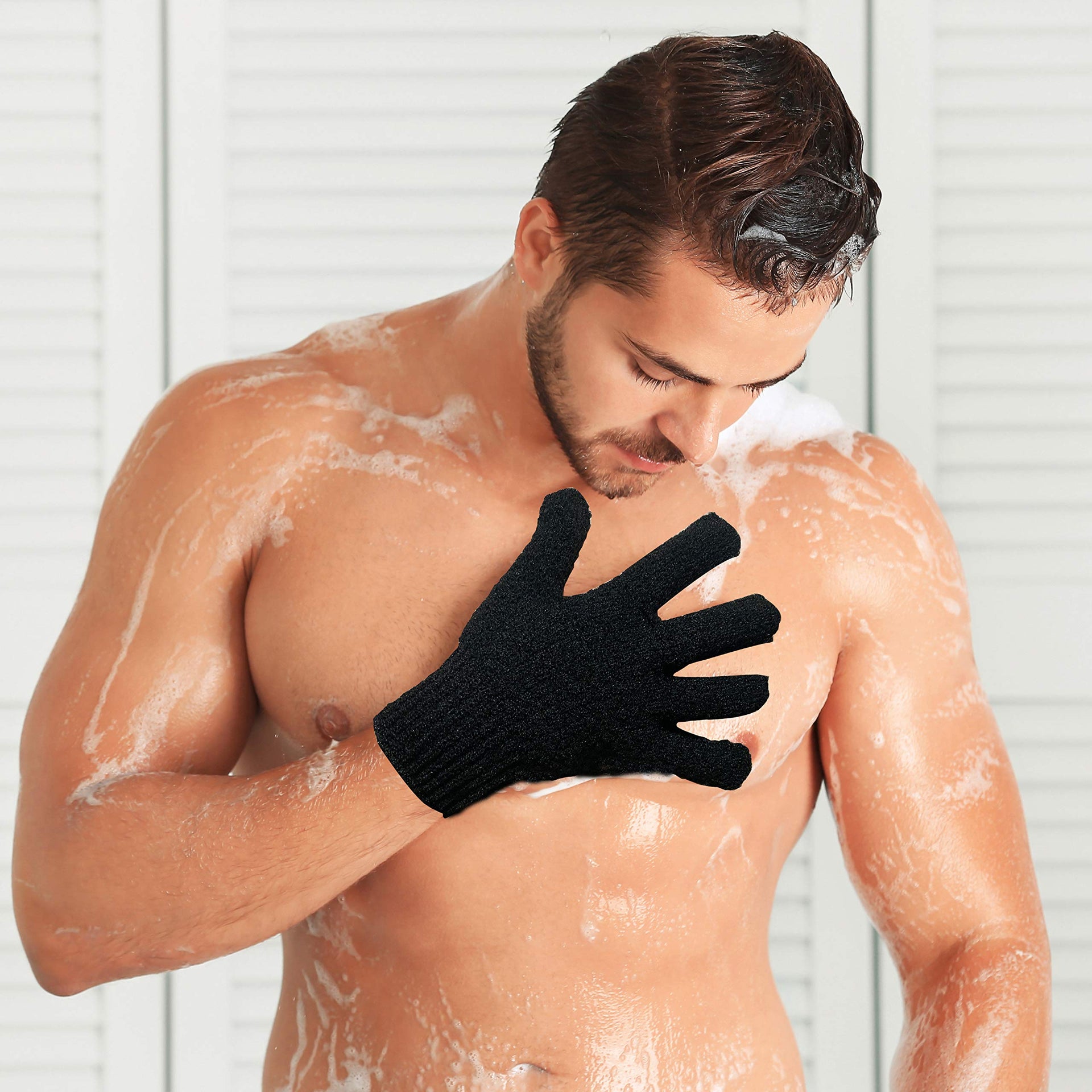 Bath Exfoliating Gloves (4 Count)