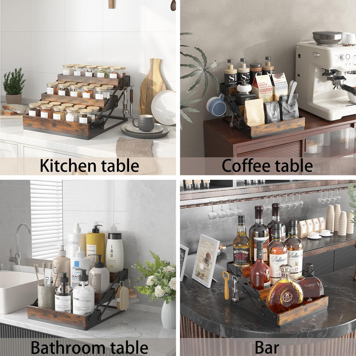 3 Tier Spice Rack Organizer for Cabinet