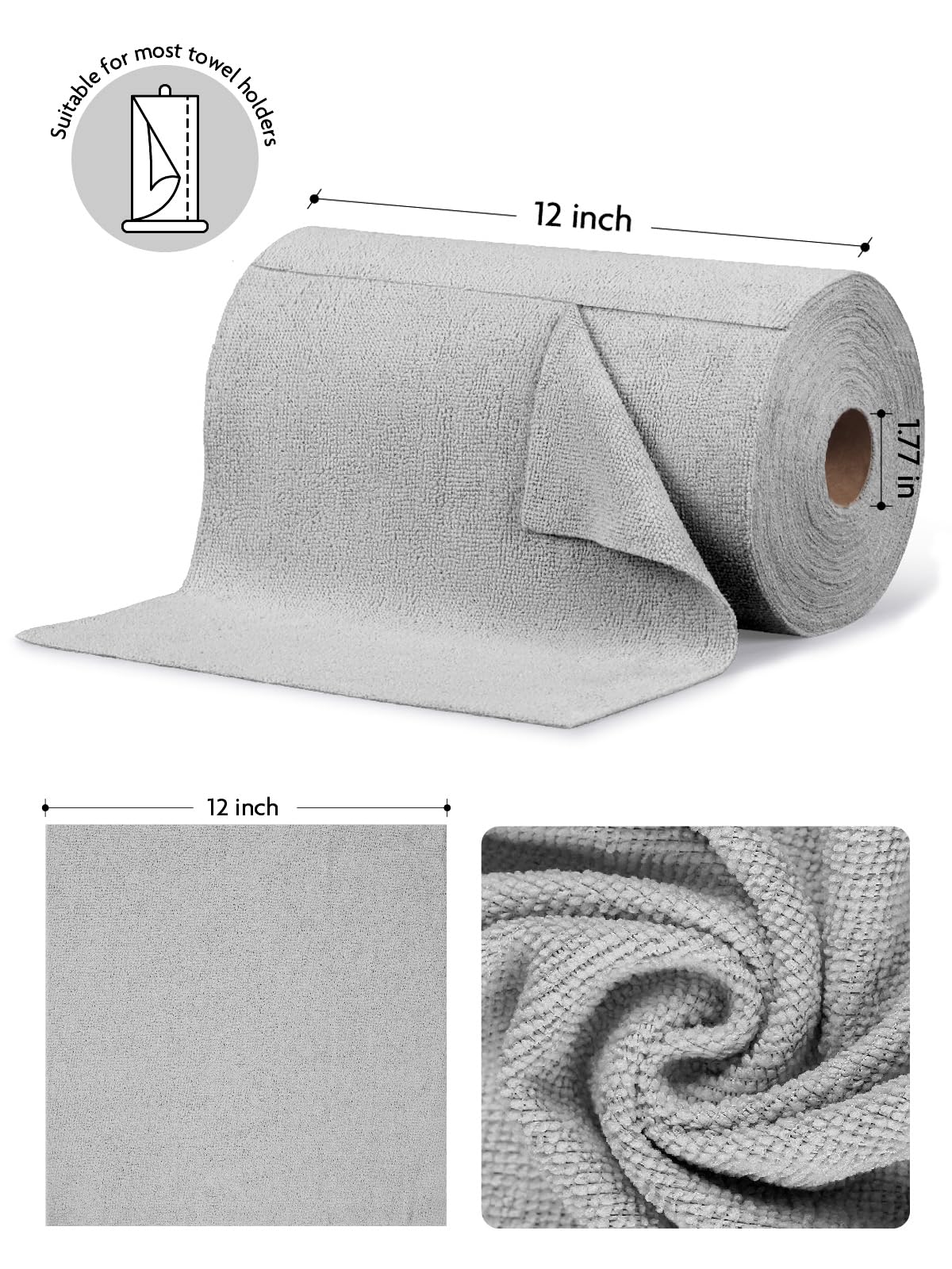 Microfiber Cleaning Cloth Rolls (675 Count)