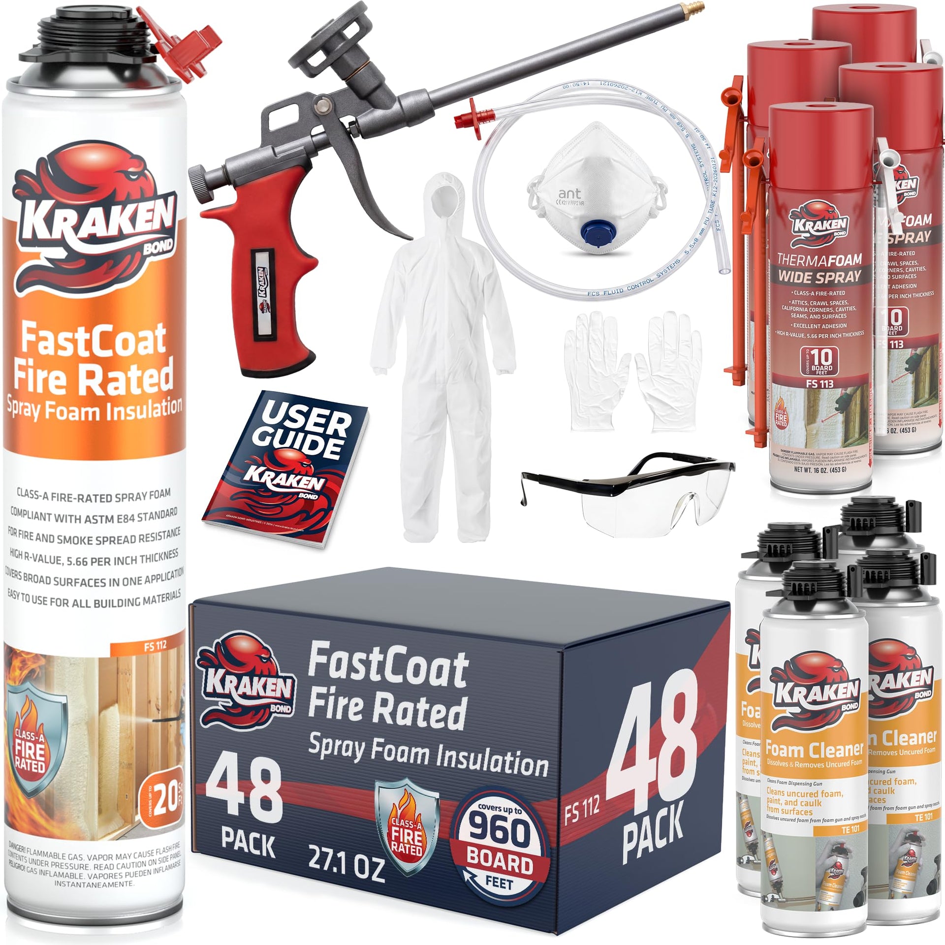 Fastcoat Fire Rated Spray Foam Insulation (48 Count)