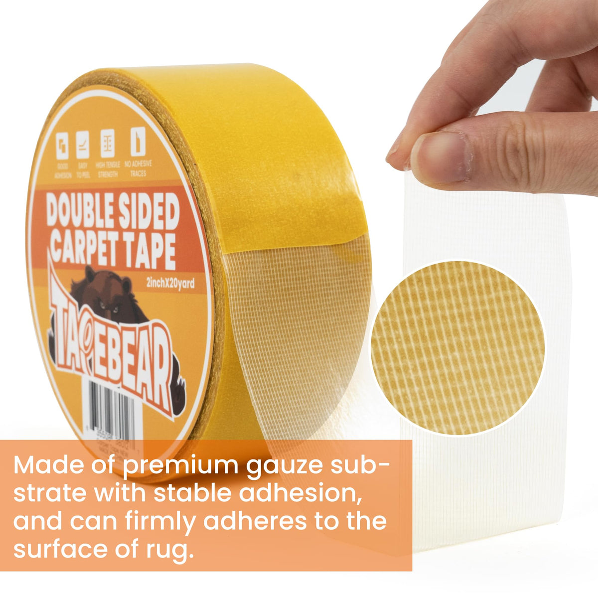Double Sided Carpet Tape 2Inch x 20Yards