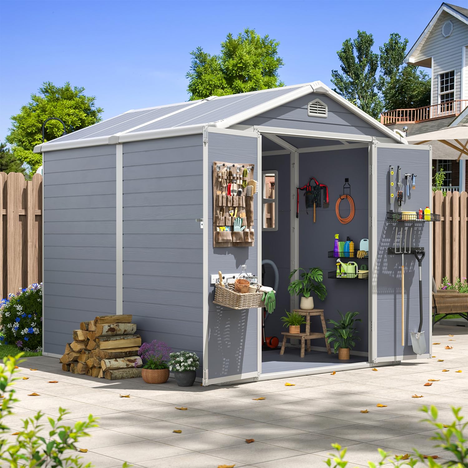 6x8 FT Outdoor Storage Shed