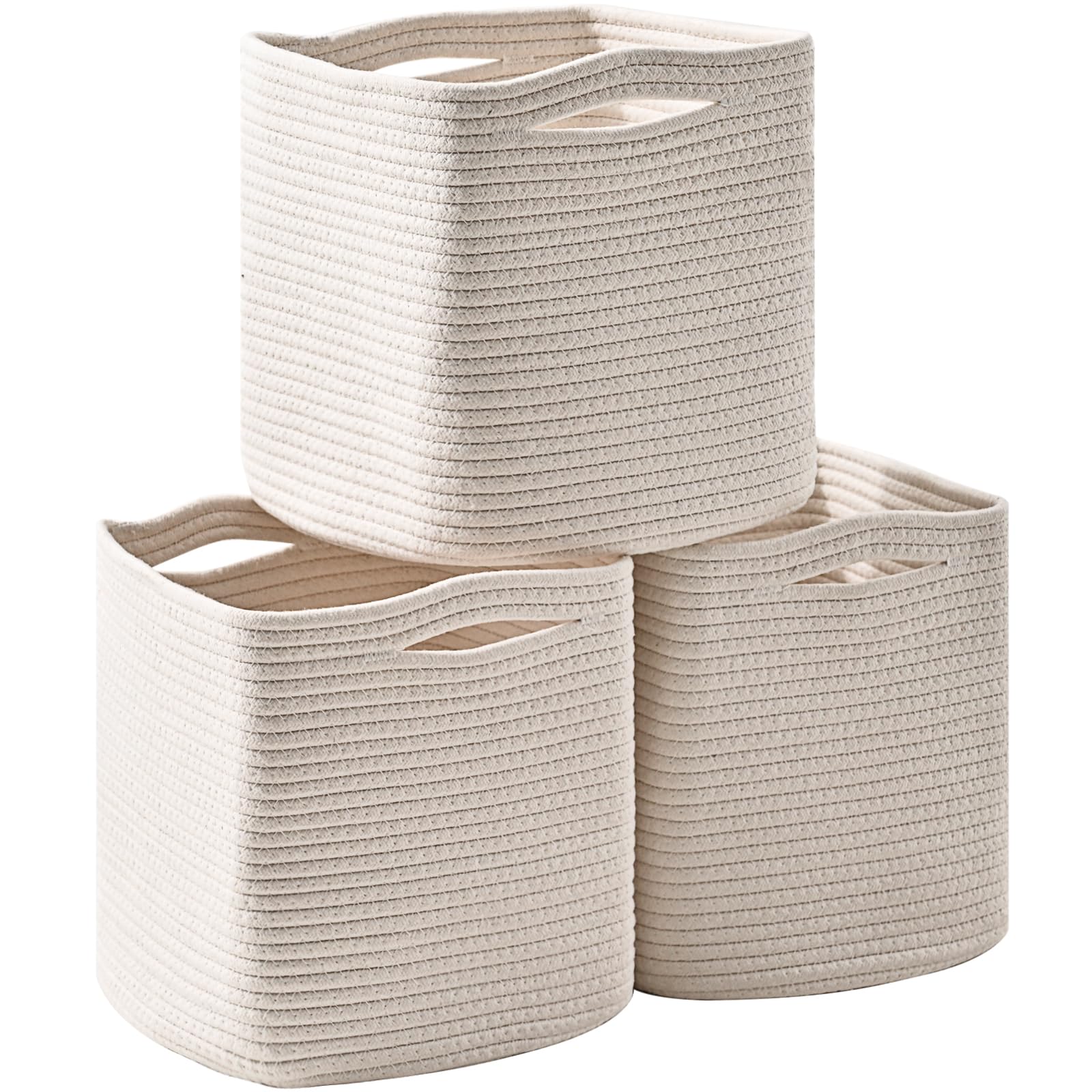 13 Inch Cube Closet Storage Bins (3 Count)