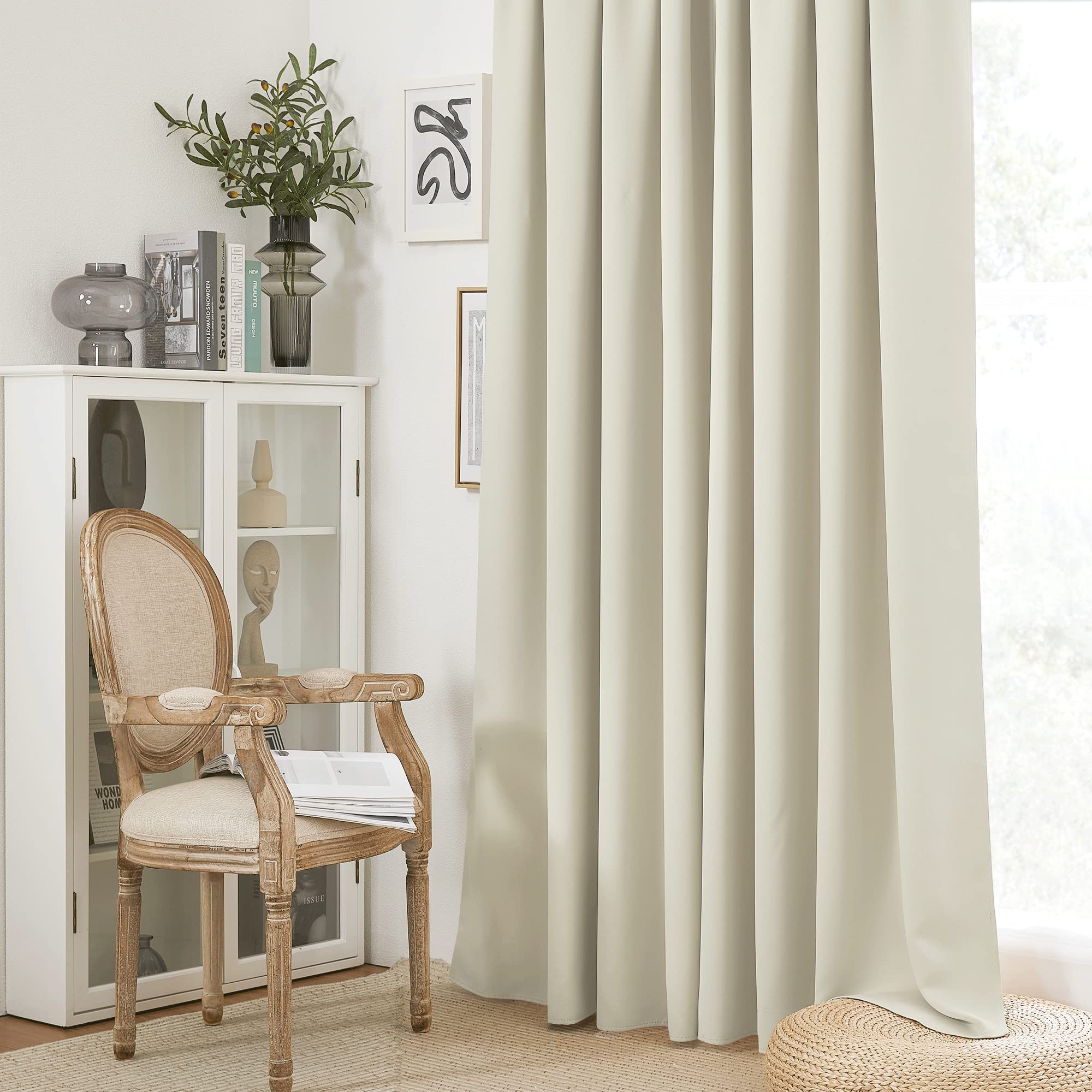 Curtains for Bedroom Living Room Dining Room 102 inches Long (2 Count)