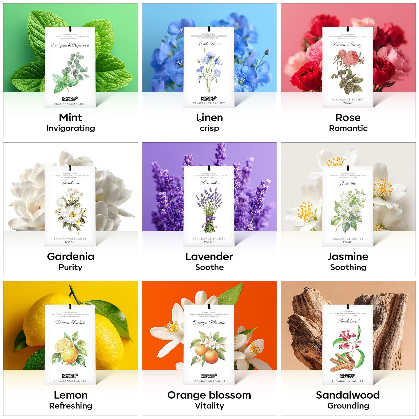 12 Pack Lavender Scented Sachets (12 Count)