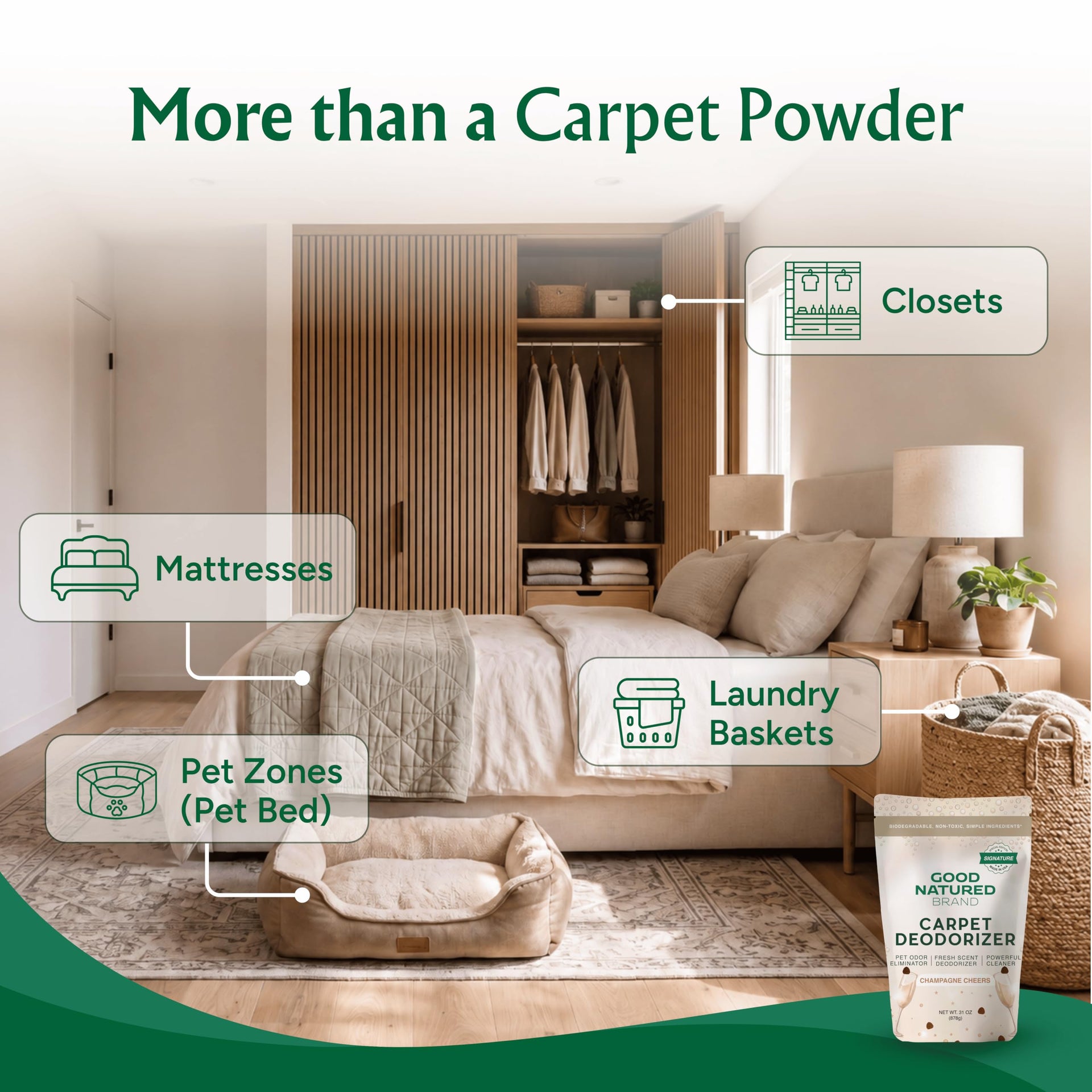 Carpet Deodorizer & Freshener Powder (31 Ounce)