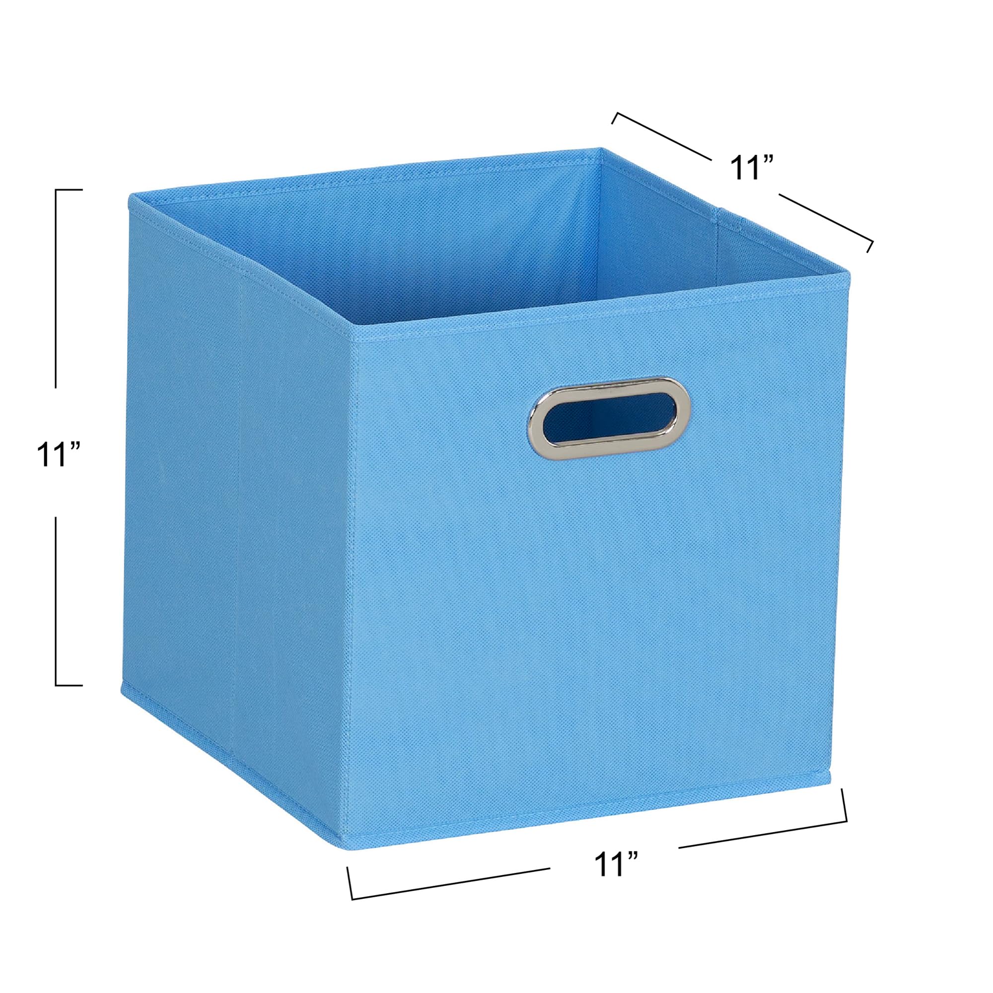 6 ct Open Fabric Cube Storage Bins