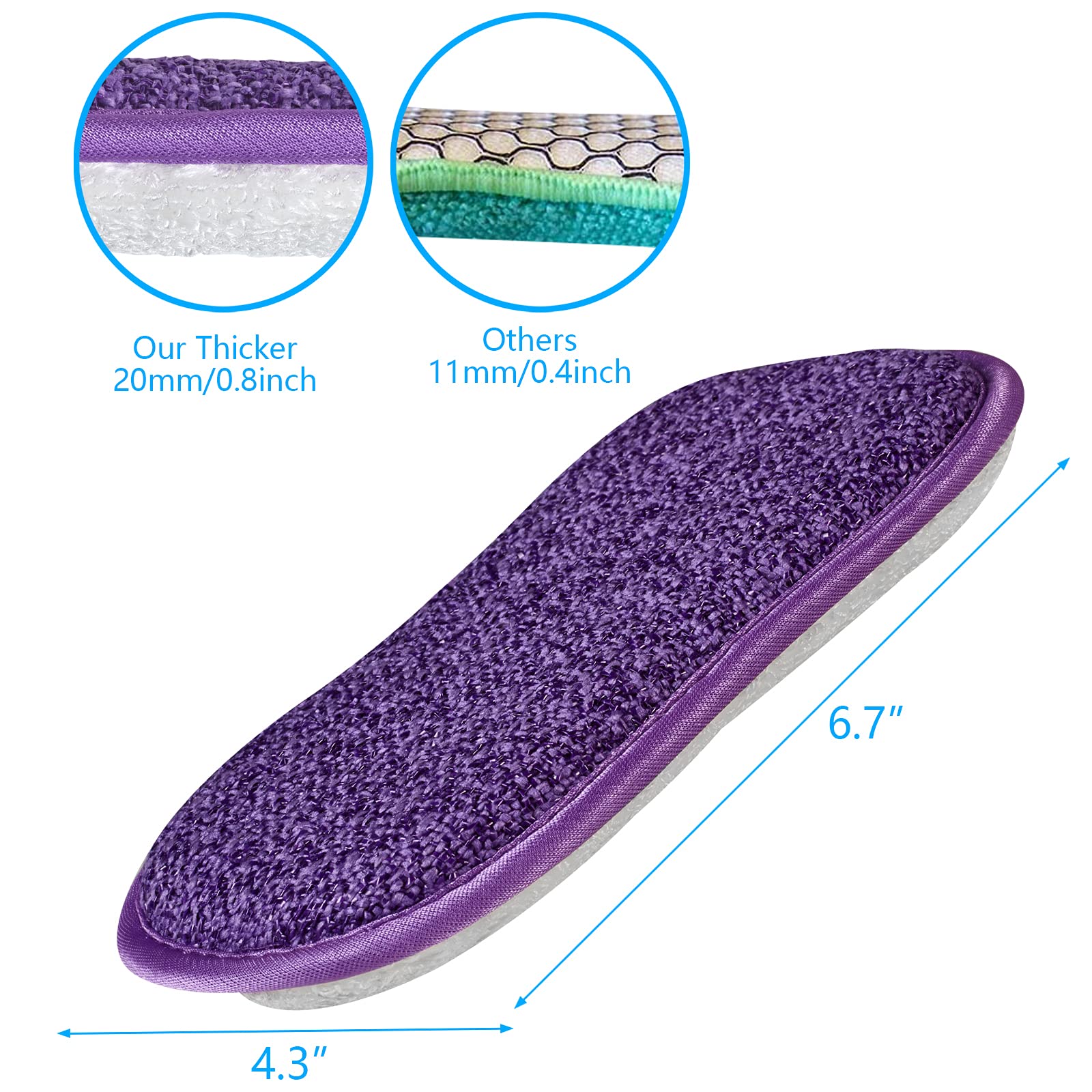 Kitchen Dish Sponge Scrubber Non Scratch (5 Count)