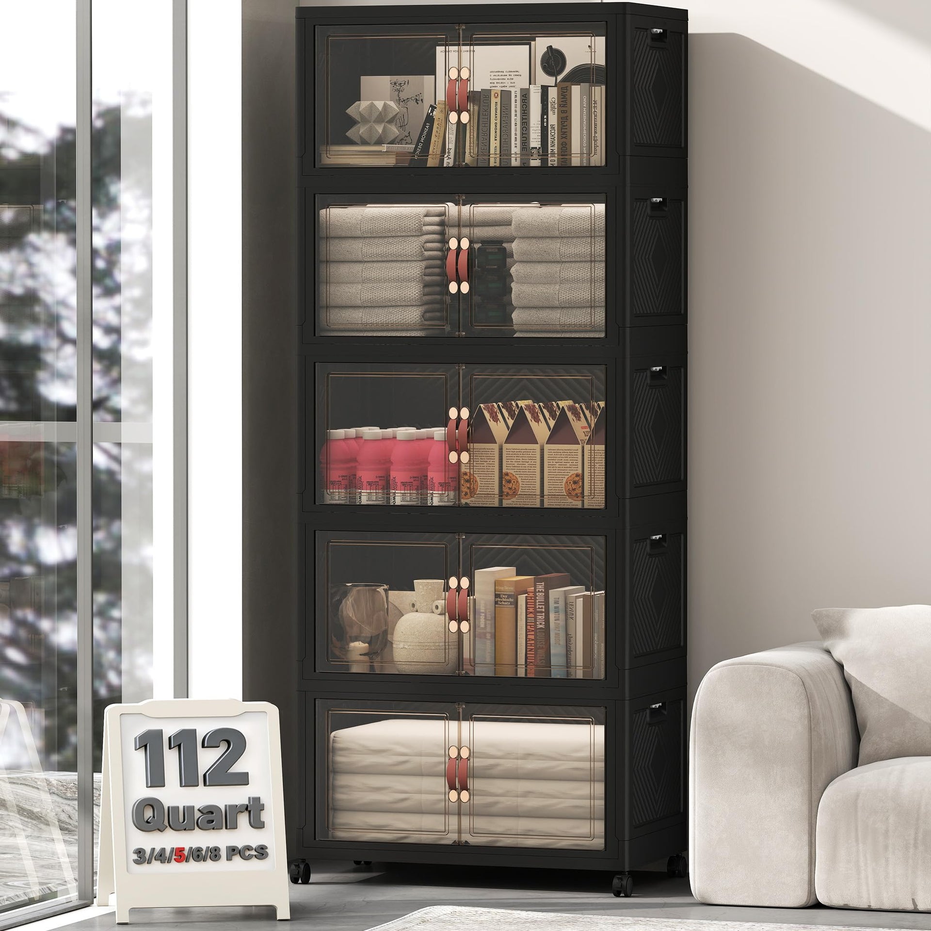 560QT Lockable Plastic Storage Bins