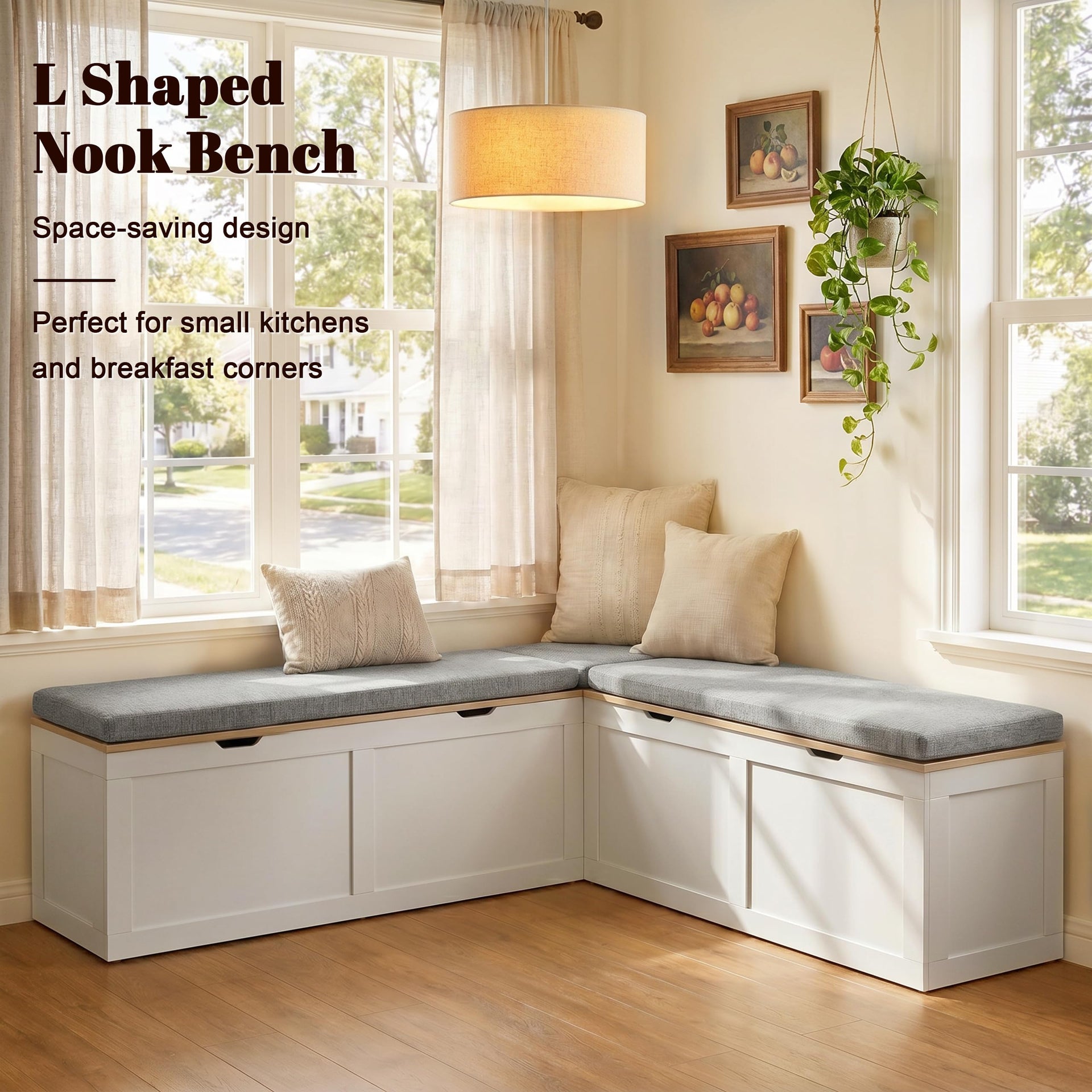 63” Breakfast Nook Bench