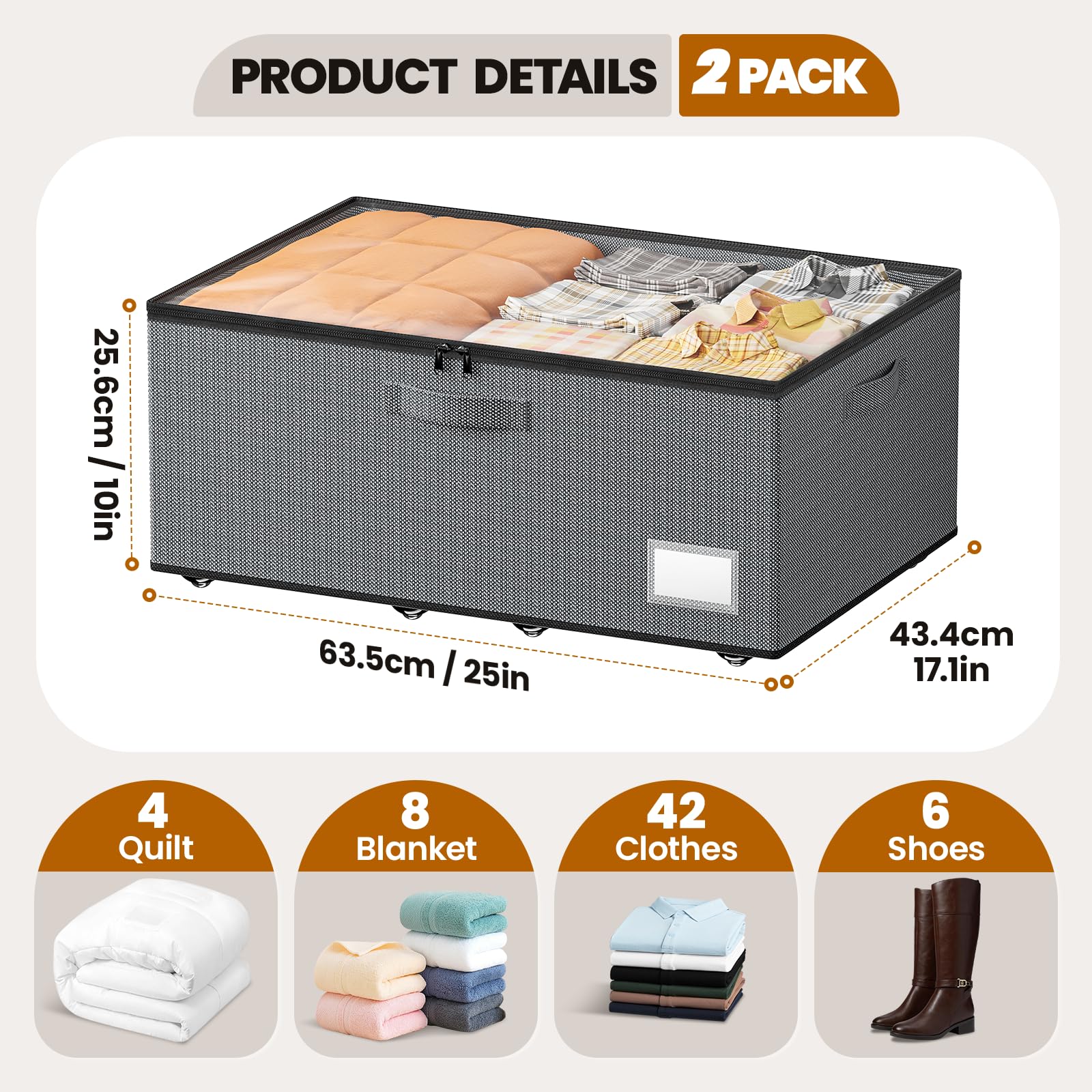 Under Bed Storage With Wheels