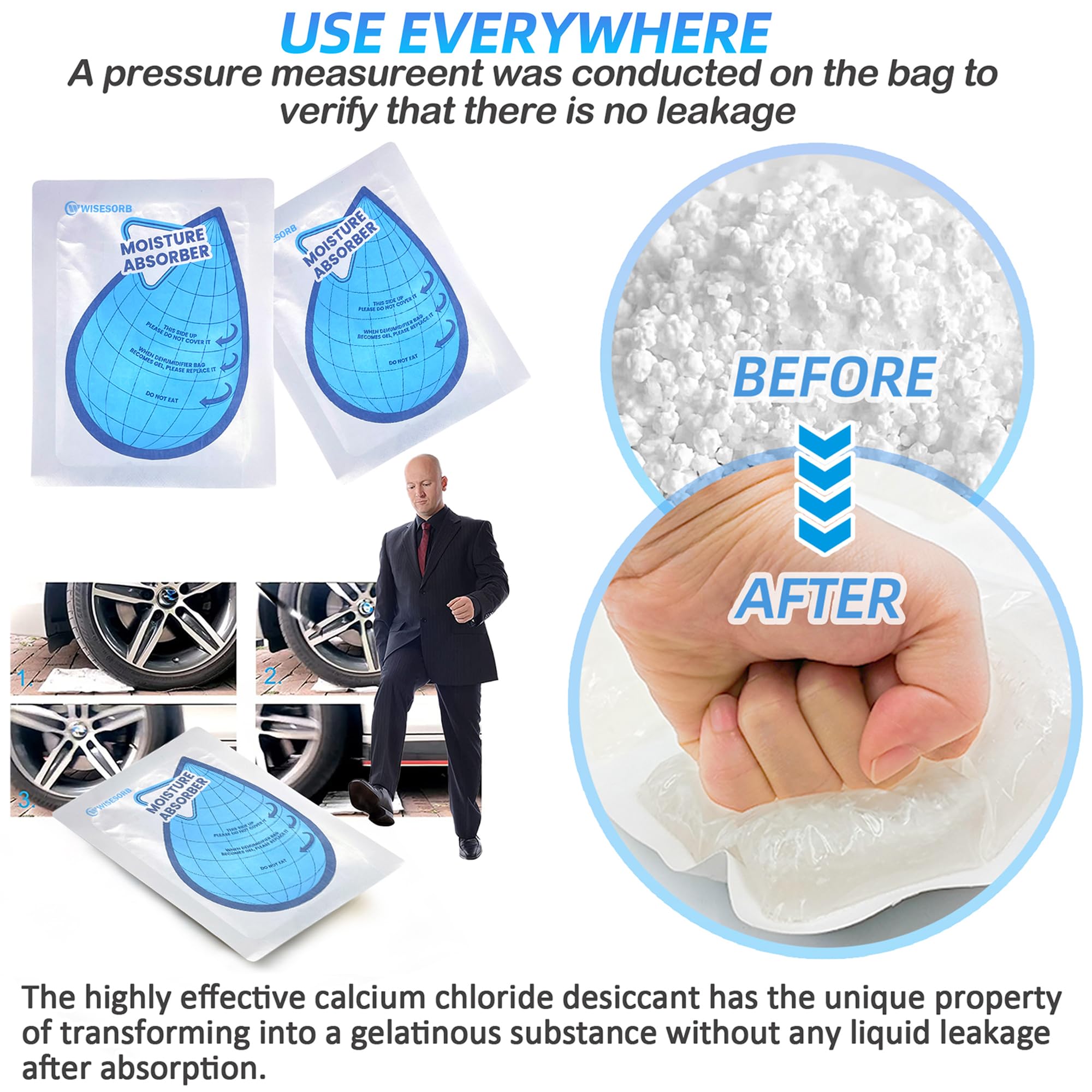 100 Gram 20 Packs Moisture Absorbers (20 Count)