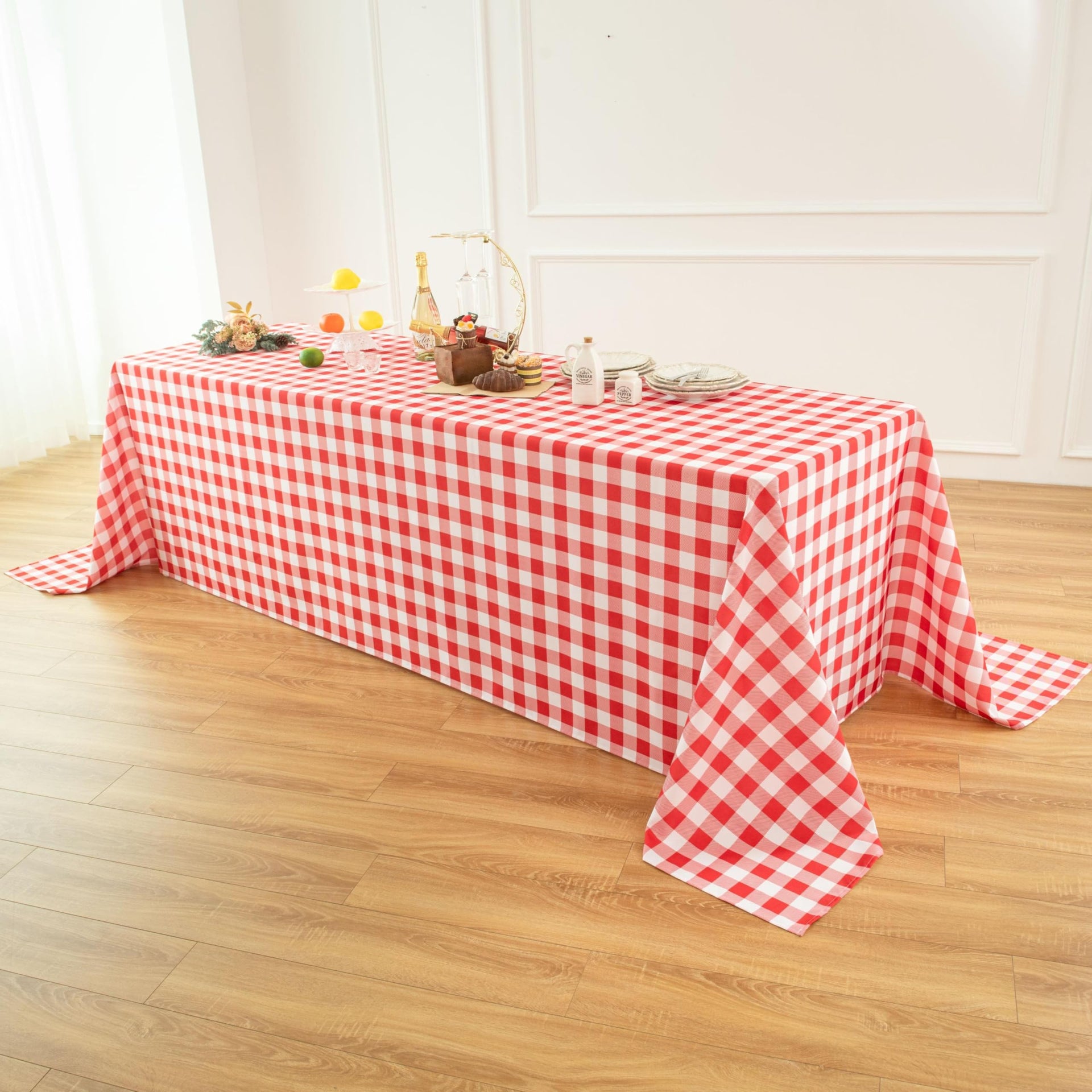 Classic Gingham Buffalo Tablecloth Fabric