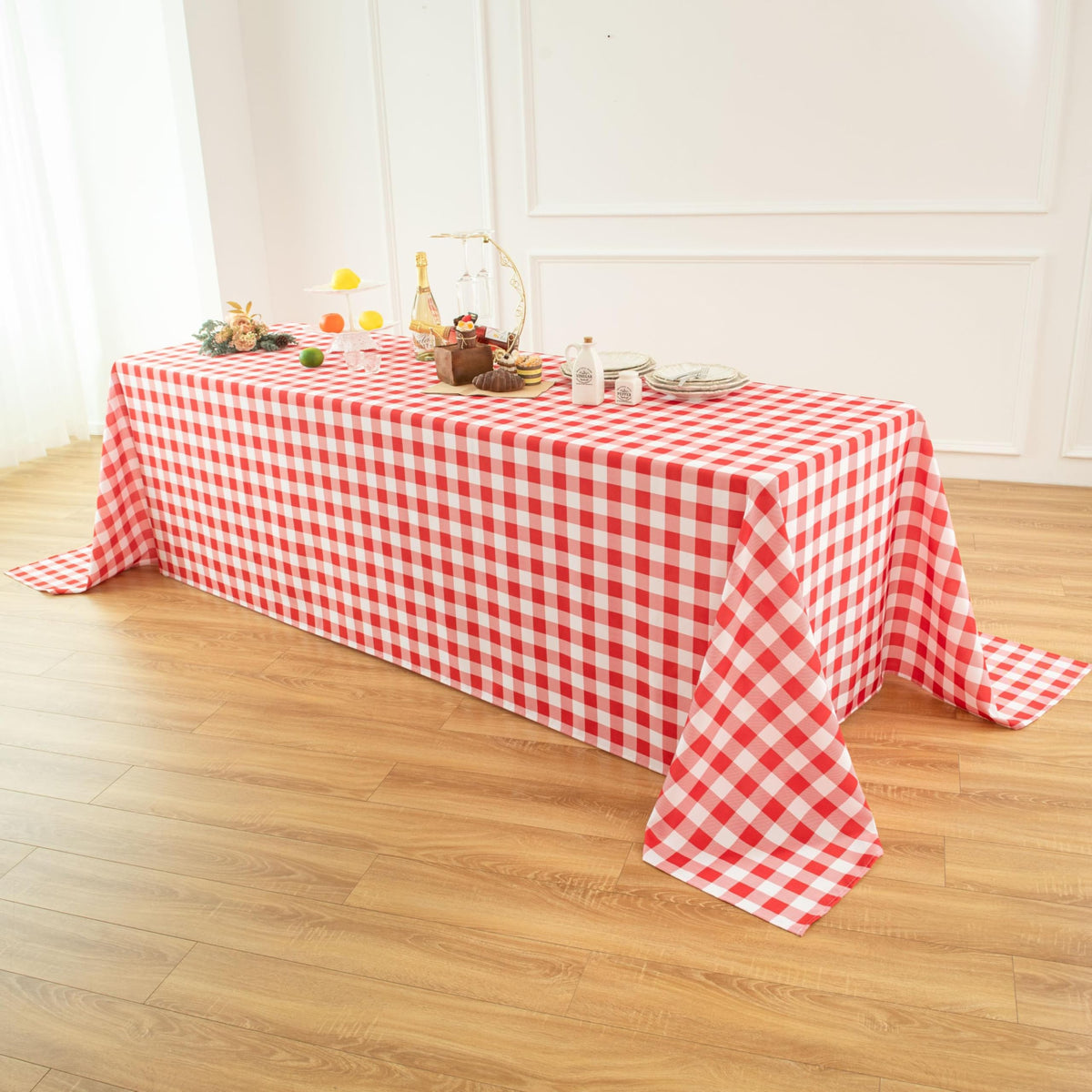 Classic Gingham Buffalo Tablecloth Fabric