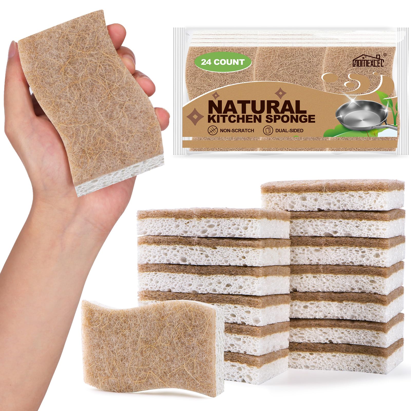 Kitchen Dish Sponges (24 Count)