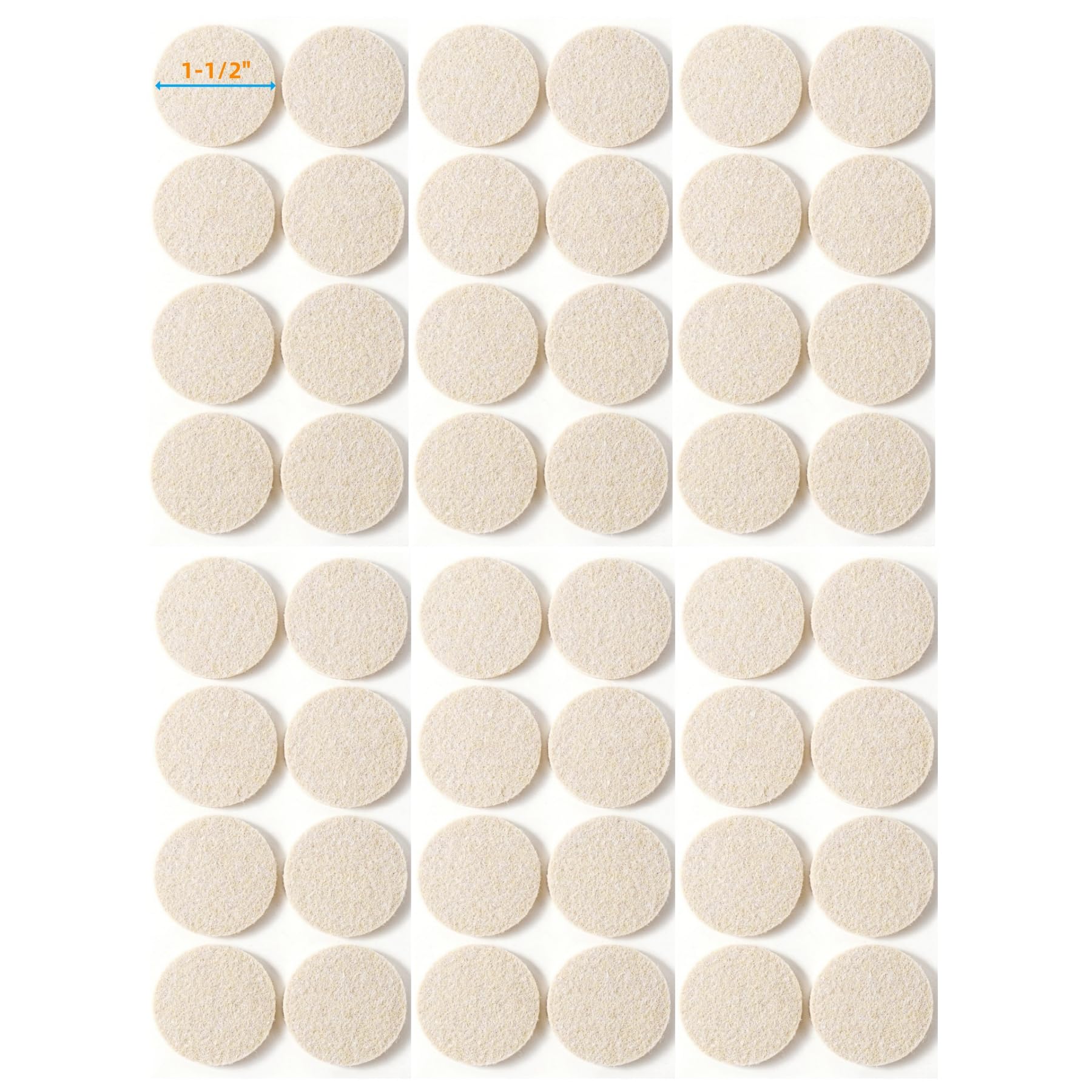 Felt Furniture Pads for Hardwood Floors (48 Count)