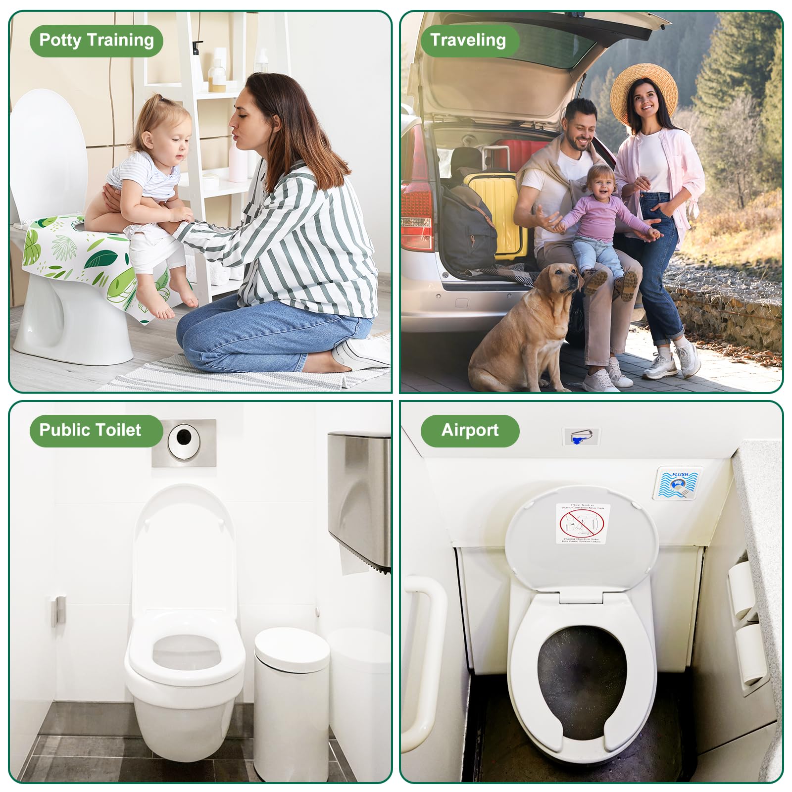 30 Pack Toilet Seat Covers Disposable