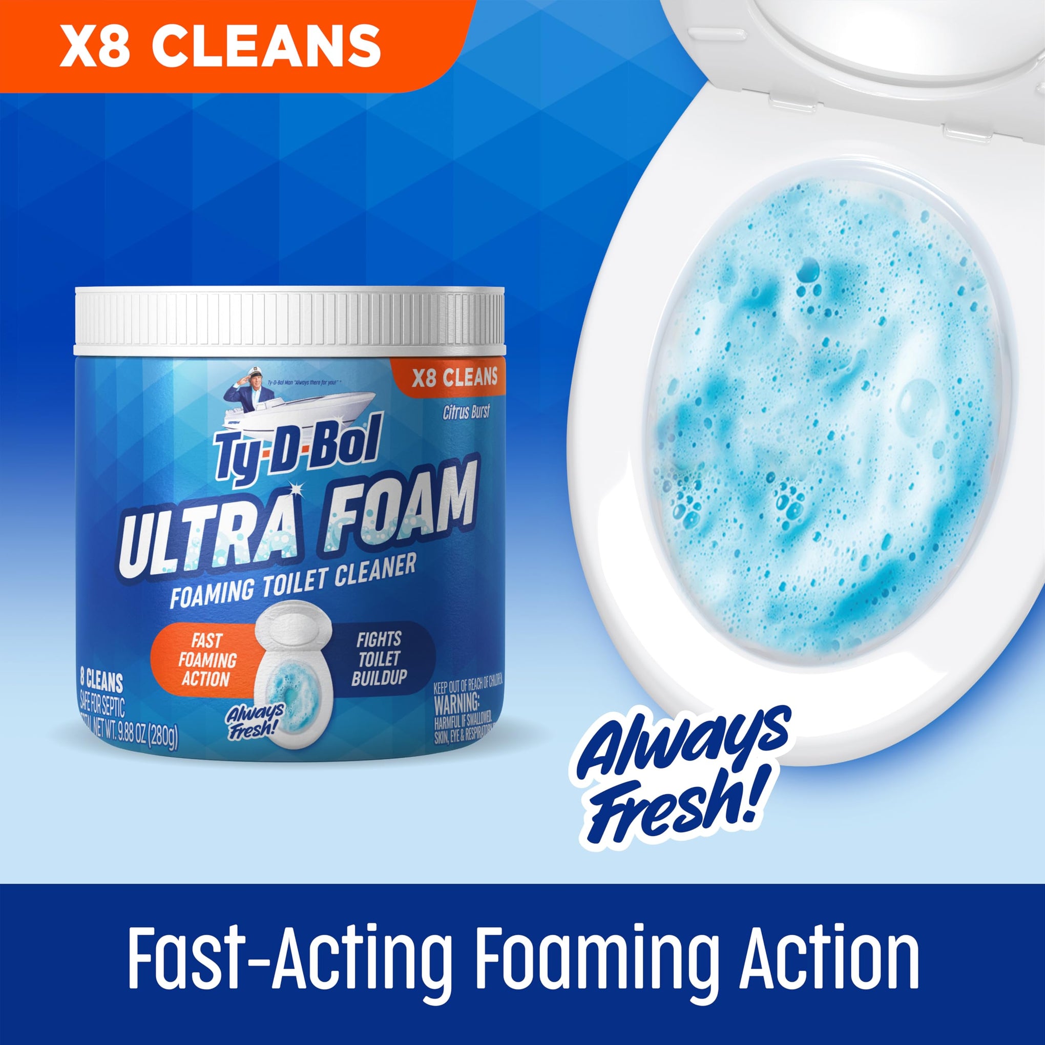 Ultra Foam Toilet Bowl Cleaner (9.88 Ounce)