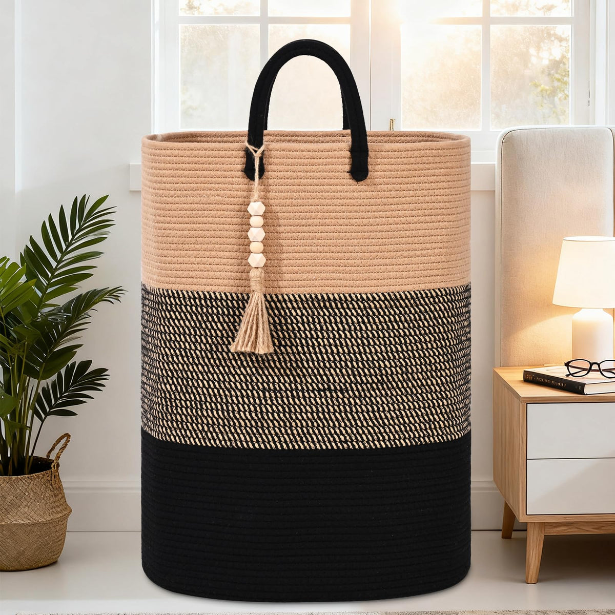 Woven Laundry Basket for Clothes (16 Ounce)