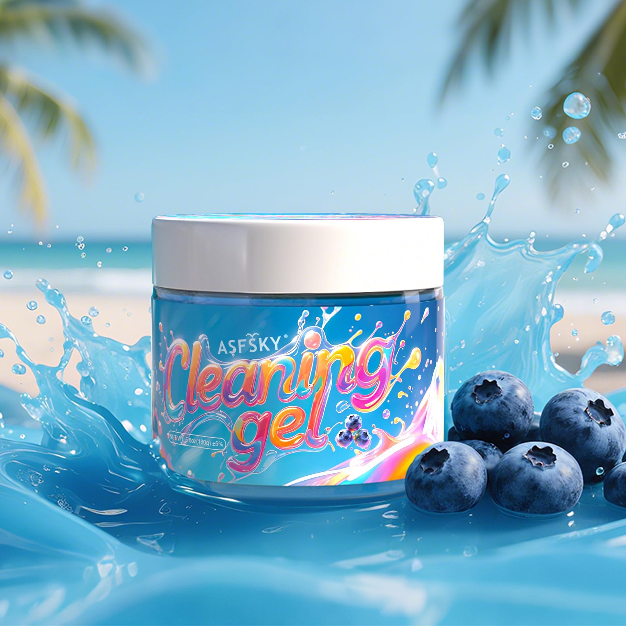 Car Cleaning Gel Cleaning Putty Universal Cleaning Gel Blueberry