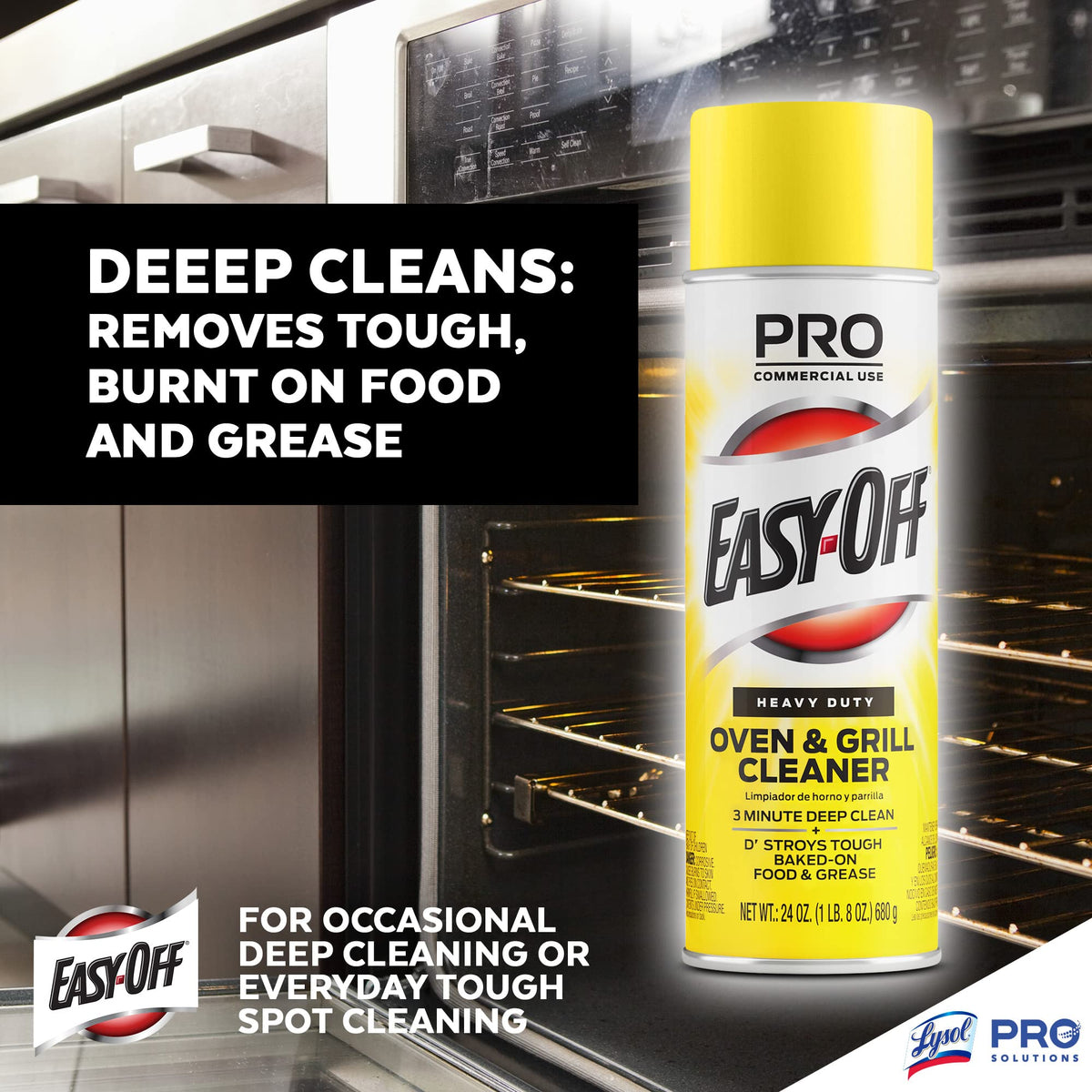 Easy Off Heavy Duty PRO size Oven Cleaner Foam (144 Ounce)