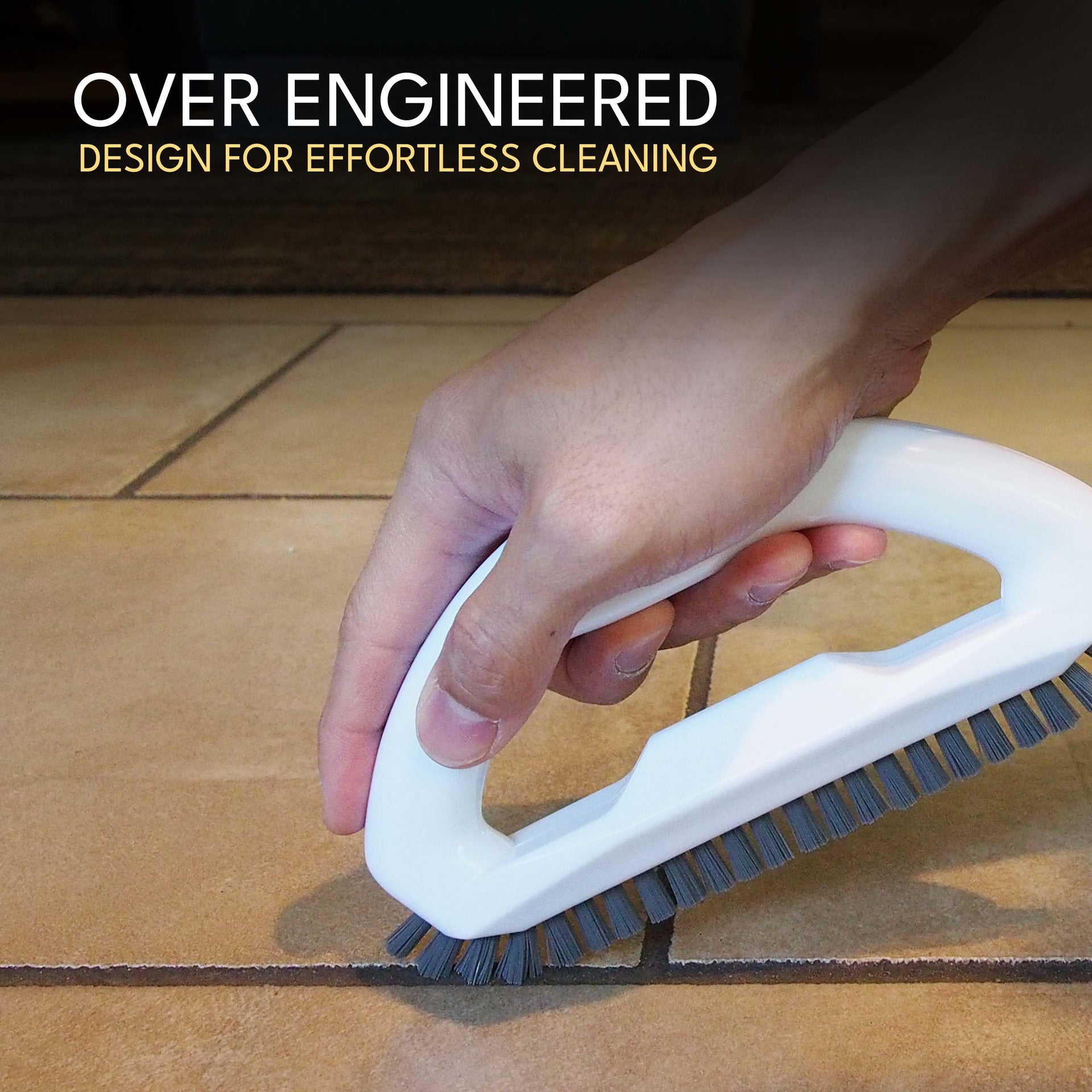 Grout Brush with Stiff Nylon Bristles
