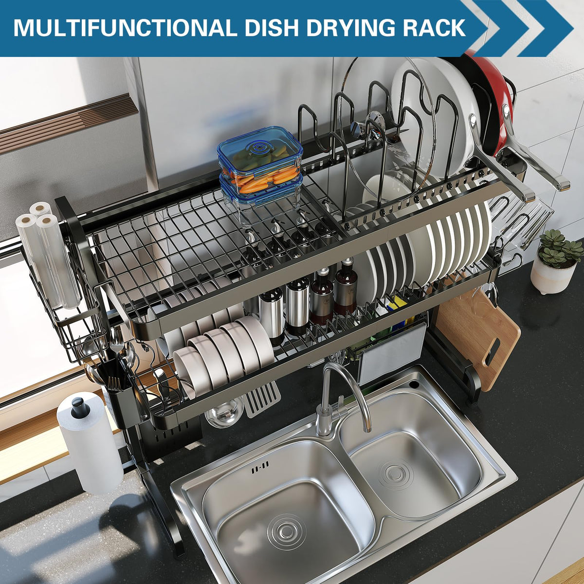Over The Sink Dish Drying Rack
