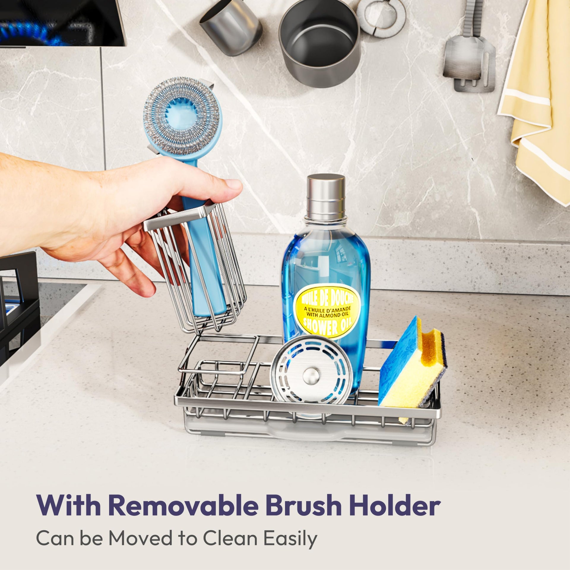 Kitchen Sink Caddy Sponge Holder
