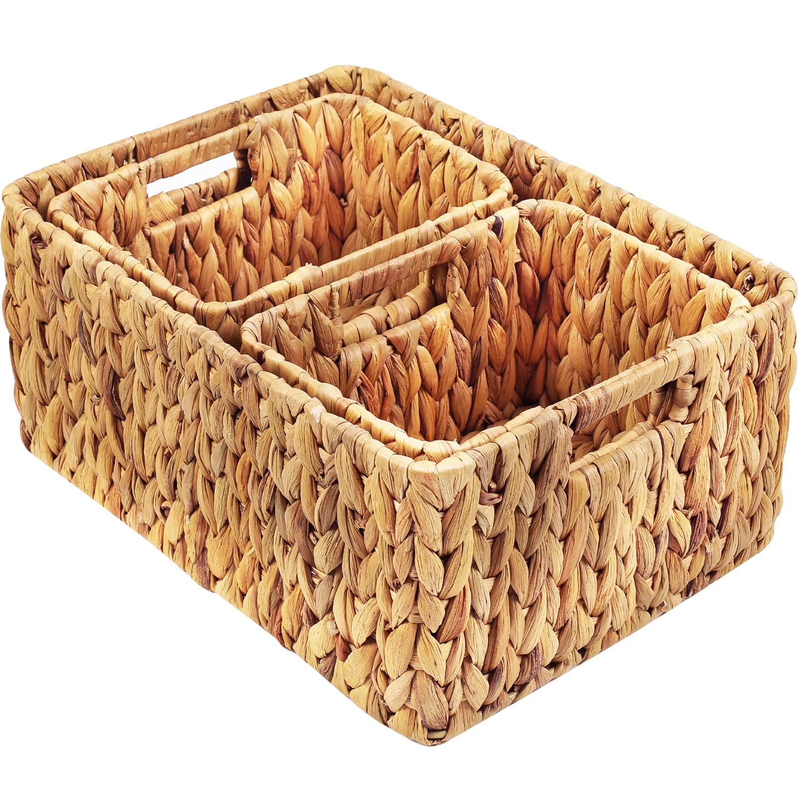Water Hyacinth Storage Baskets (3 Count)