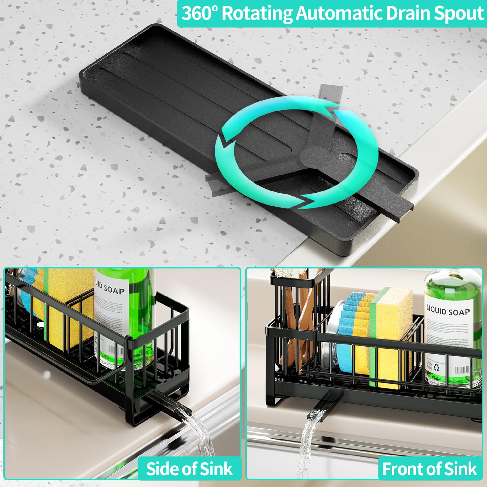 Sponge Holder for Kitchen Sink