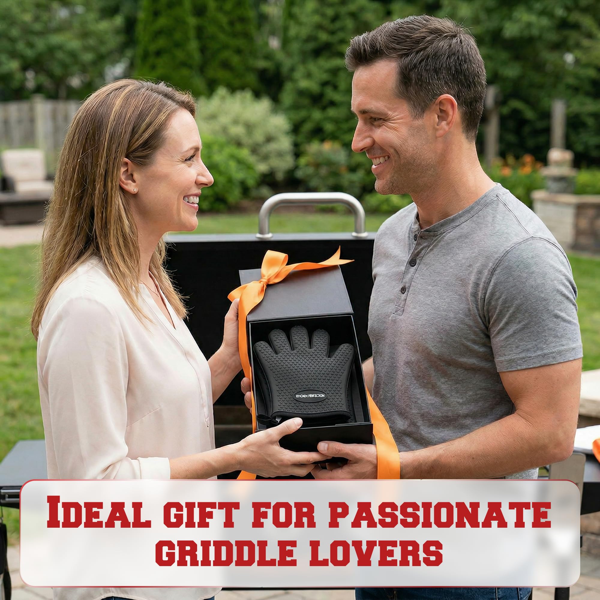 Silicone Griddle Grill Gloves Heat Resistant Oven Mitts